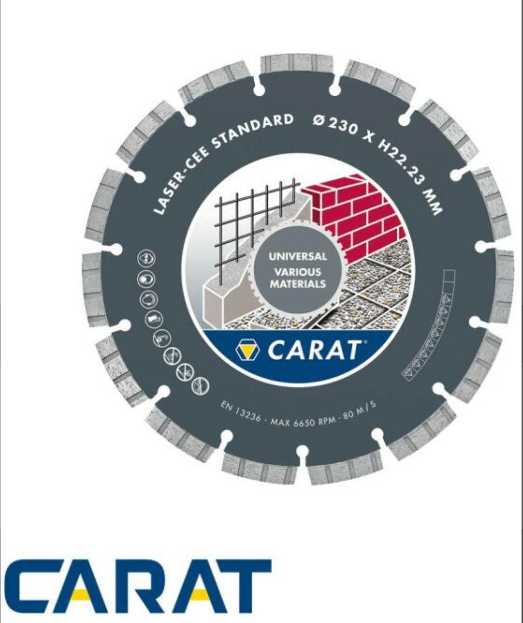 CARAT Gyémánt vágó korong 125X22,23 mm termék fő termékképe