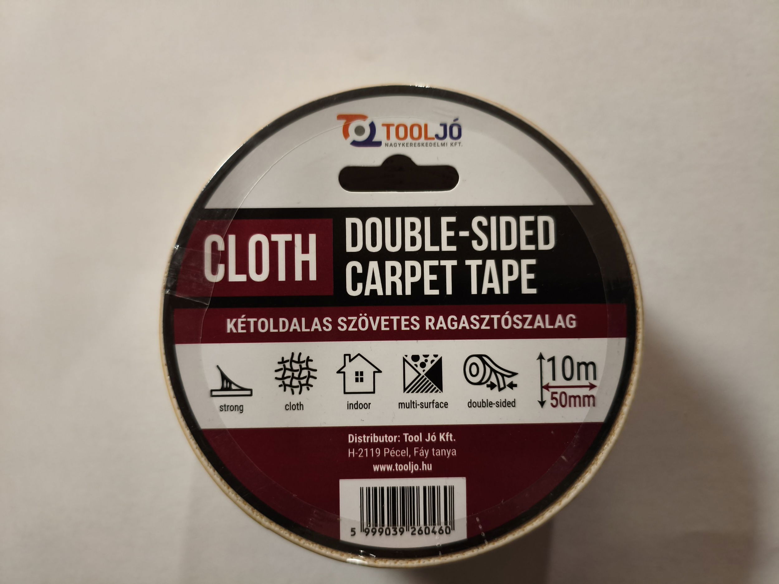 Kétoldalas ragasztószalag szövetes 50mmx10m(468)72 termék fő termékképe