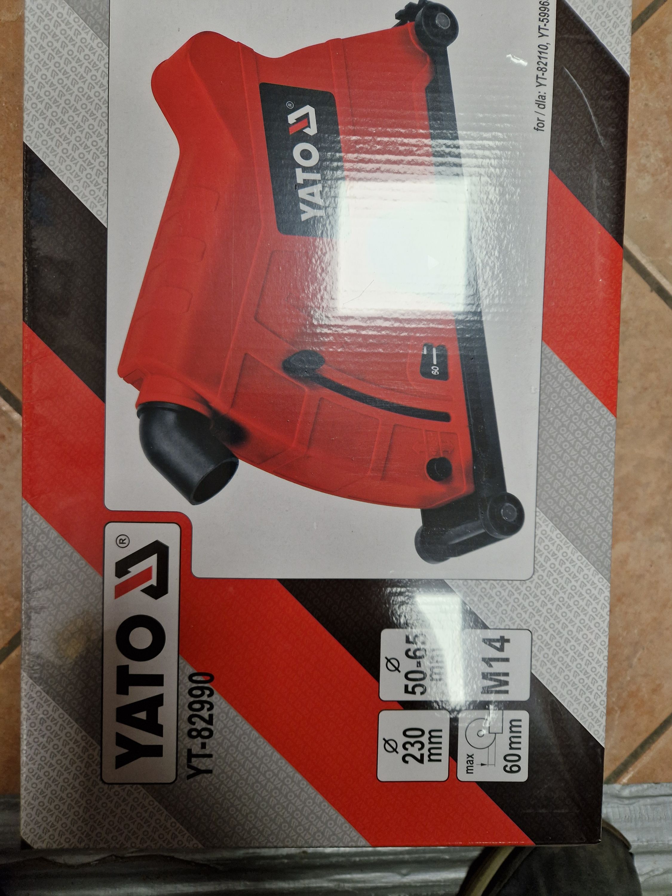 YATO Sarokcsiszoló porelszívó adapter 230 mm termék fő termékképe