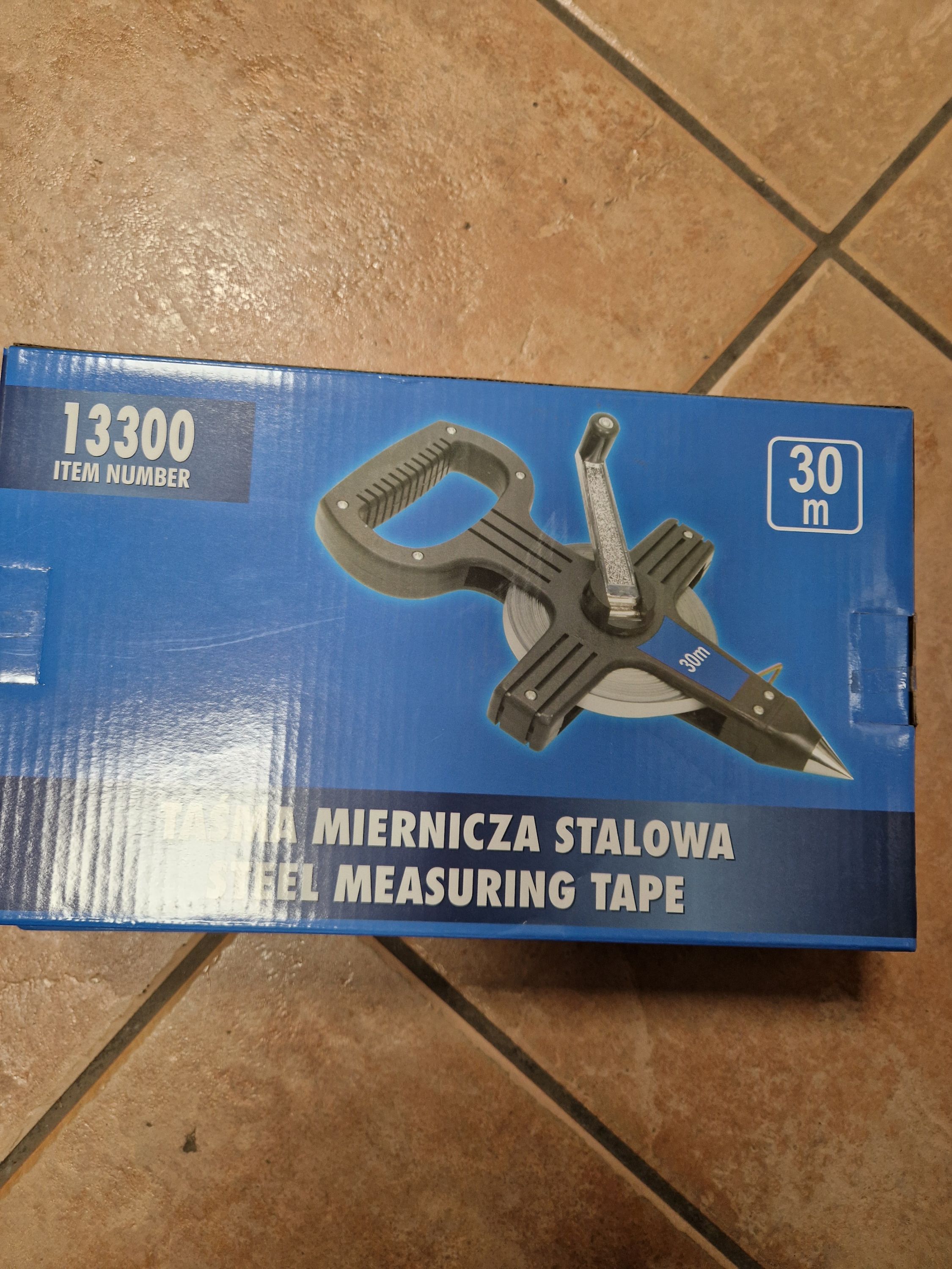 Mérőszalag, acél, nyitott; bliszteren; 30m×10mm termék fő termékképe