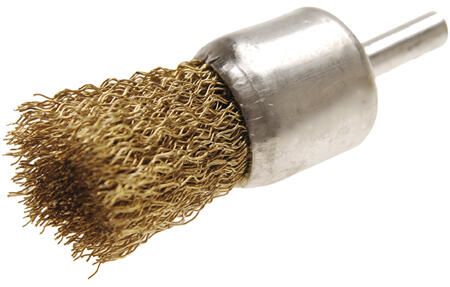 BGS Drótkefe fúróba fogható réz bevonatú acél szálak 25mm-es termék fő termékképe