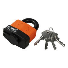 EXTOL Lakat, laminált, vízálló, 4db kulcs; 50mm, kengyelszárátmérő:11/14mm termék fő termékképe