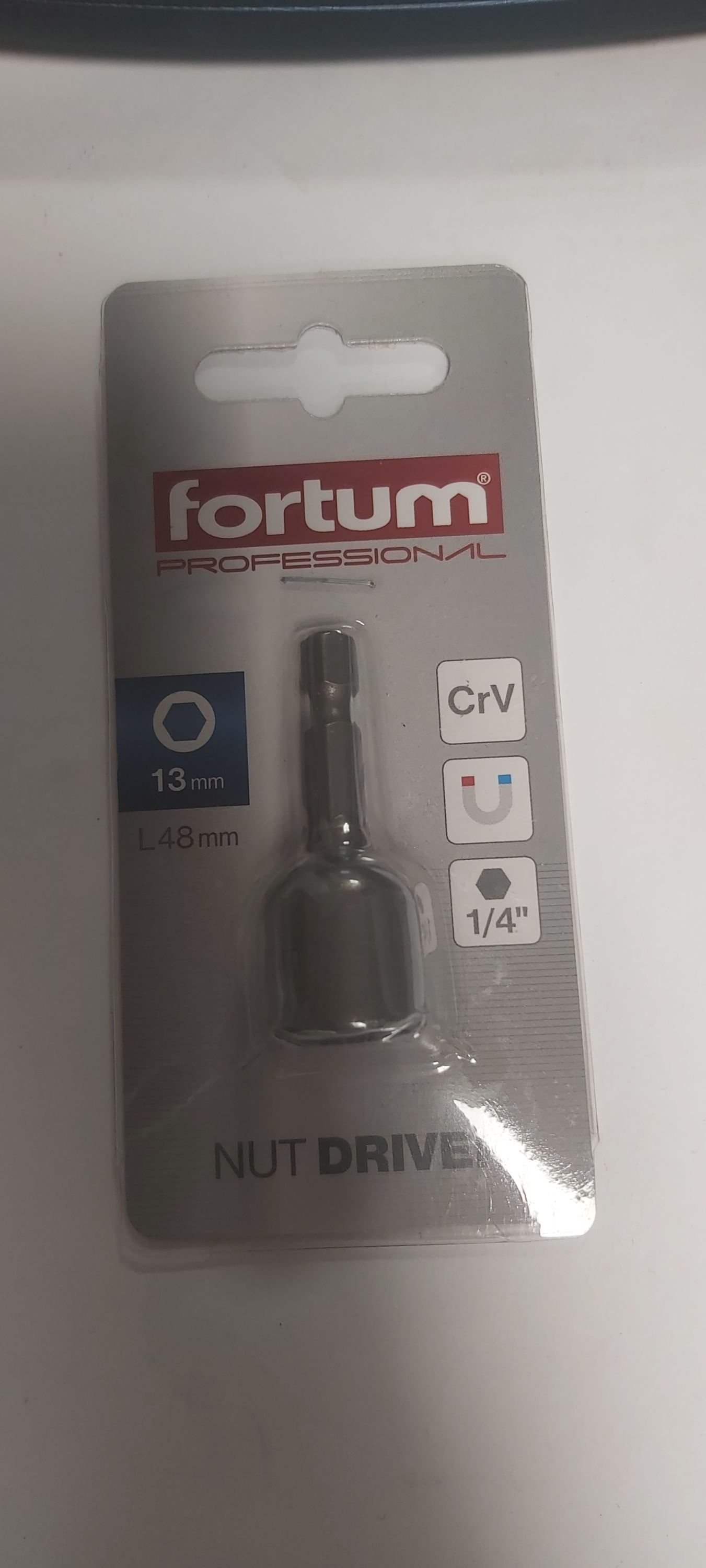 FORTUM Dugókulcs 13mm 1/4" befogatású termék fő termékképe
