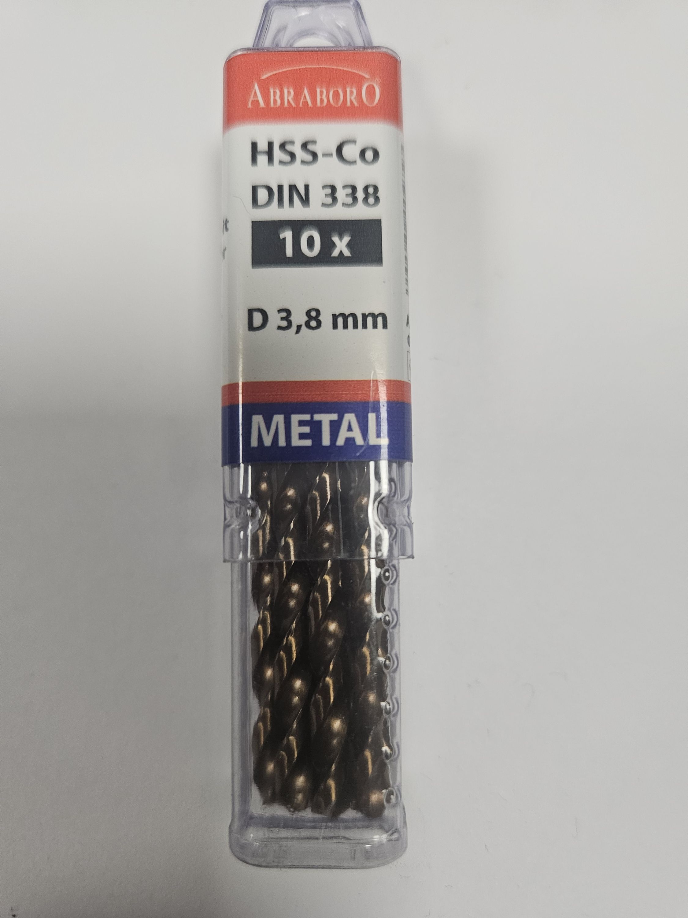ABRABORO 3.8 x 75 / 43 mm HSS-Co fémcsigafúró termék fő termékképe