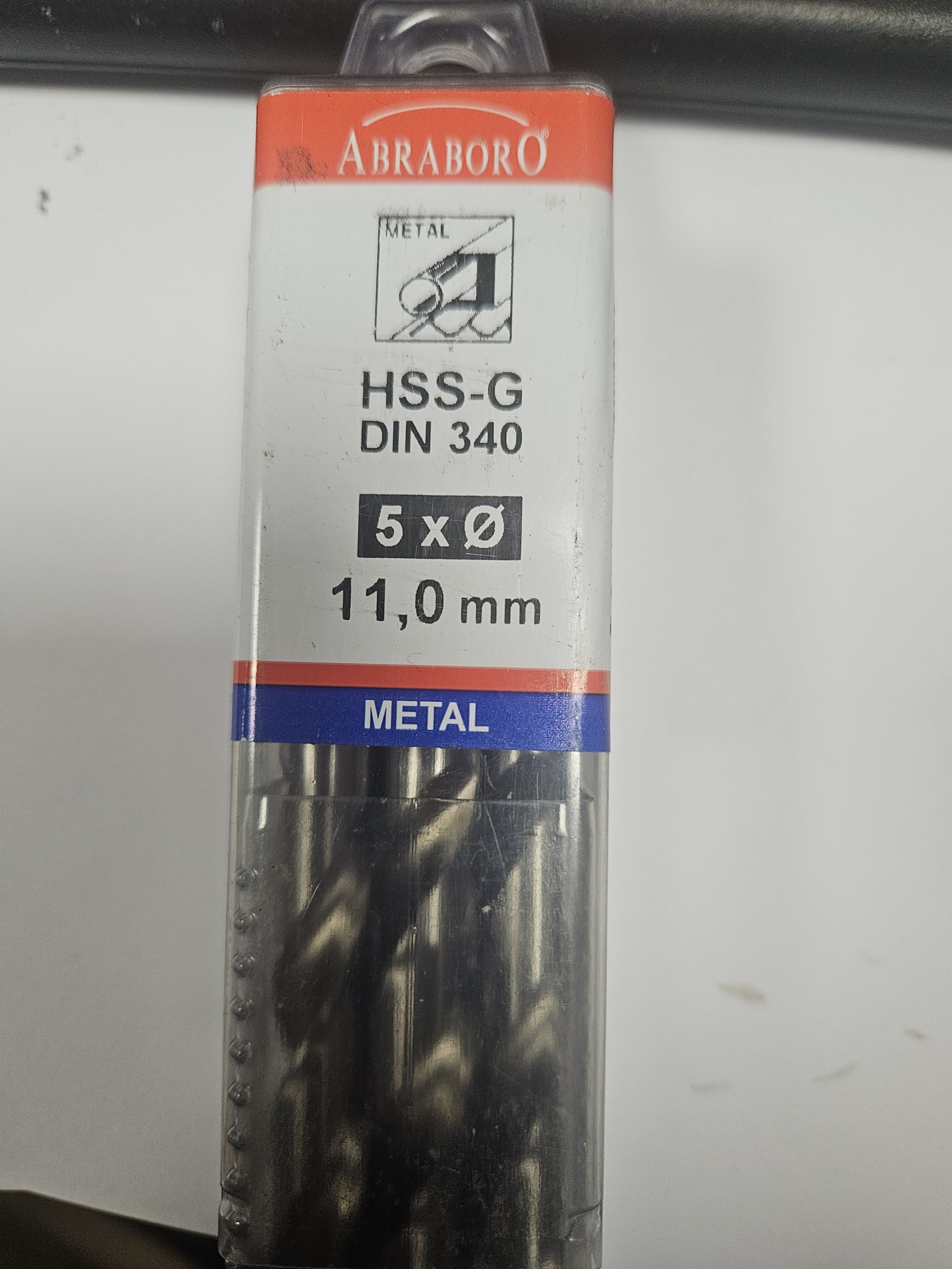 ABRABORO 11 x 195 / 128 mm HSS-GS hosszú hengeres szárú fémcsigafúró termék fő termékképe