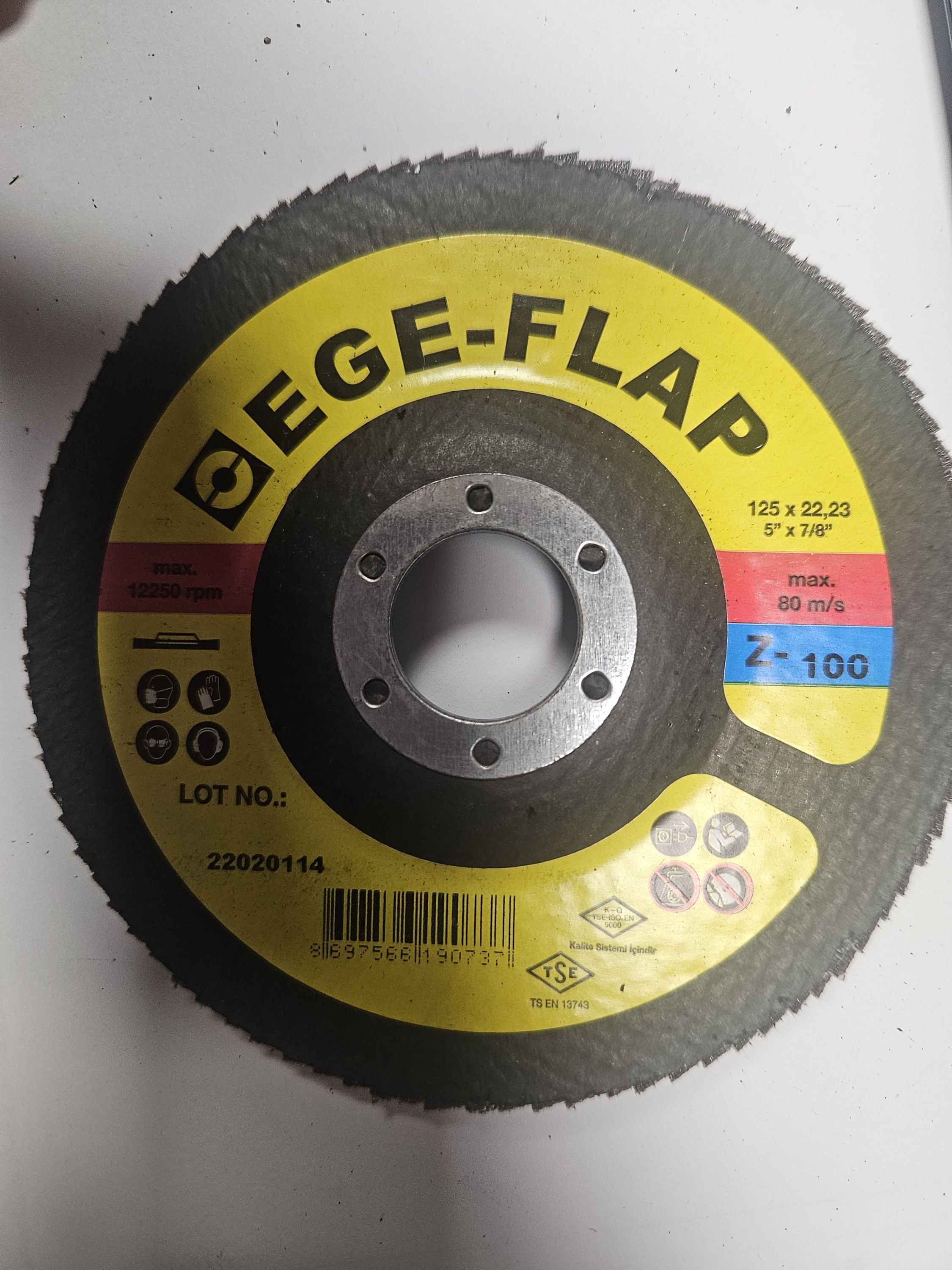 EGESAN Lamelás csiszolókorong 125mm Z-100 termék fő termékképe