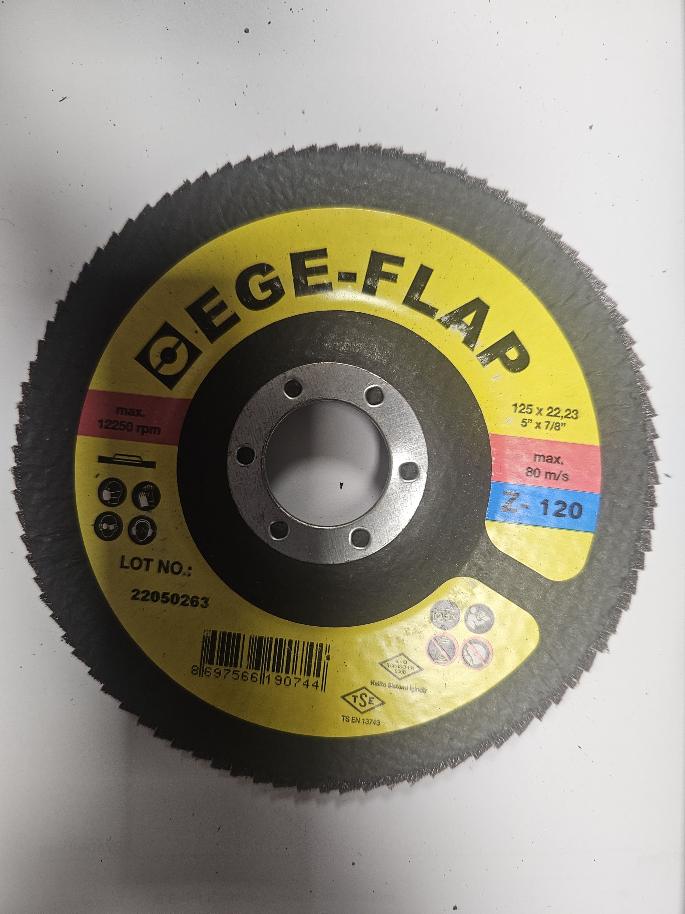 EGESAN Lamelás csiszolókorong 125mm Z-120 termék fő termékképe