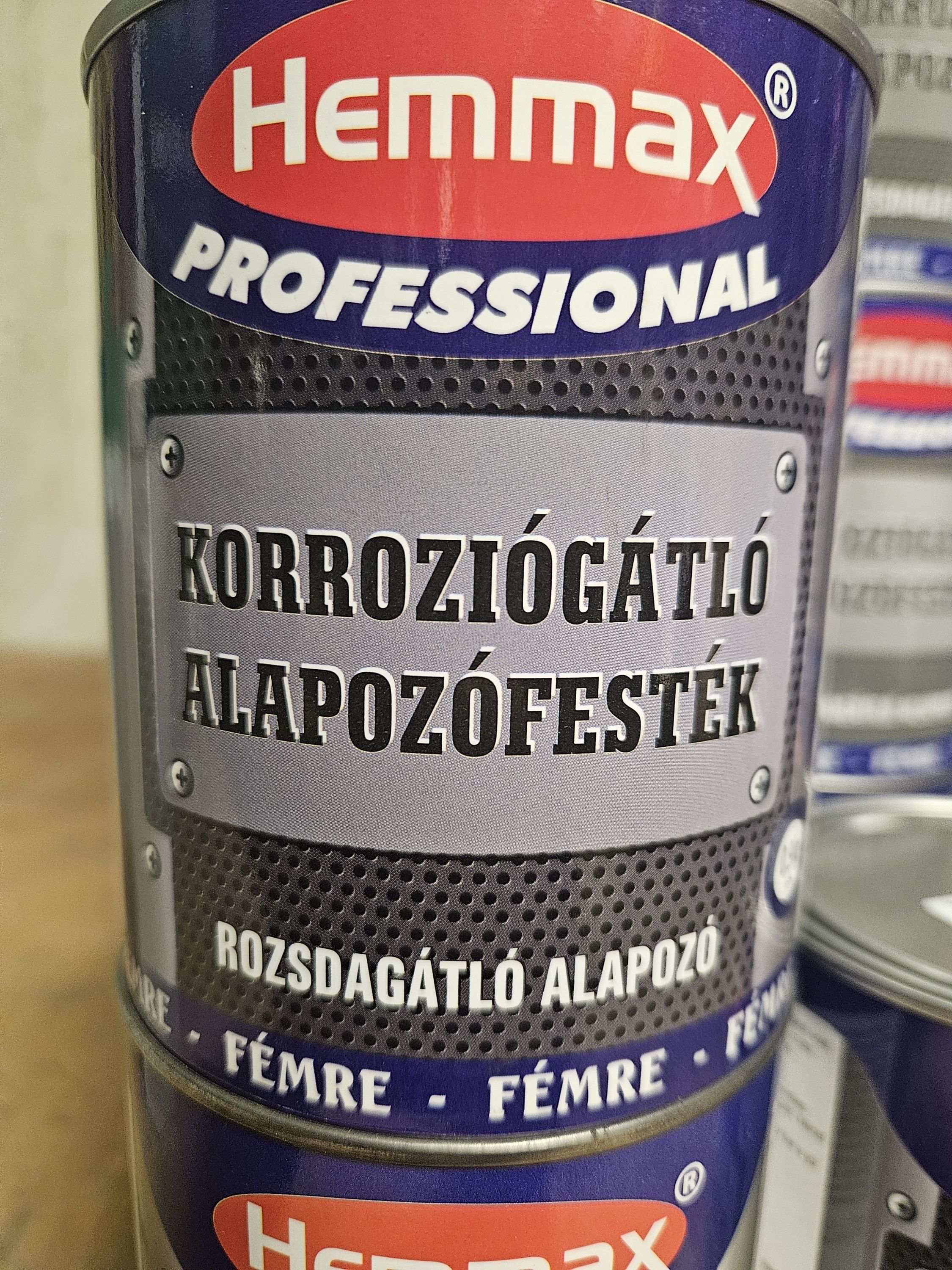 HEMMAX Koroziógátló alapozófesték vörös 0.9 Literes termék fő termékképe