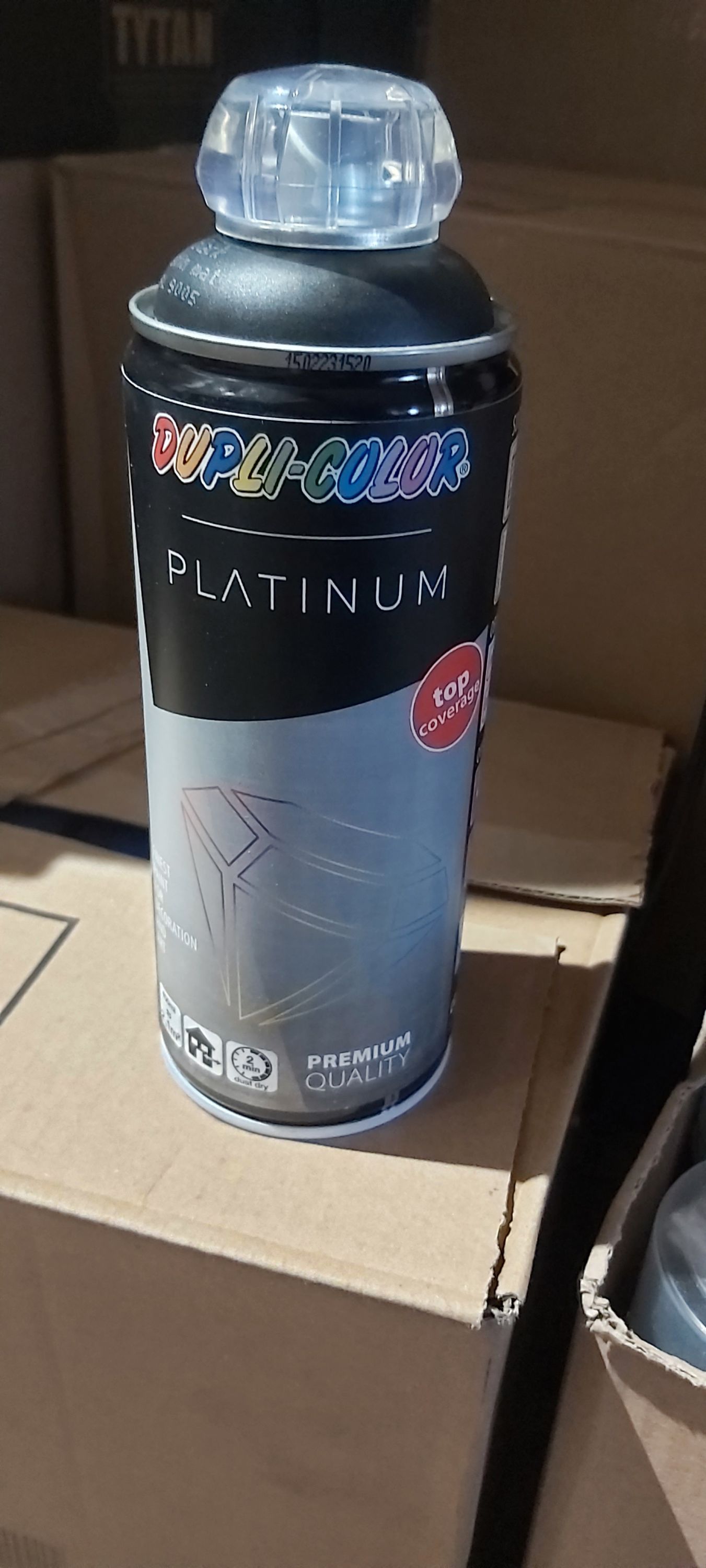 Platinum Dupli color Matt fekete festék spray 400 ml termék fő termékképe