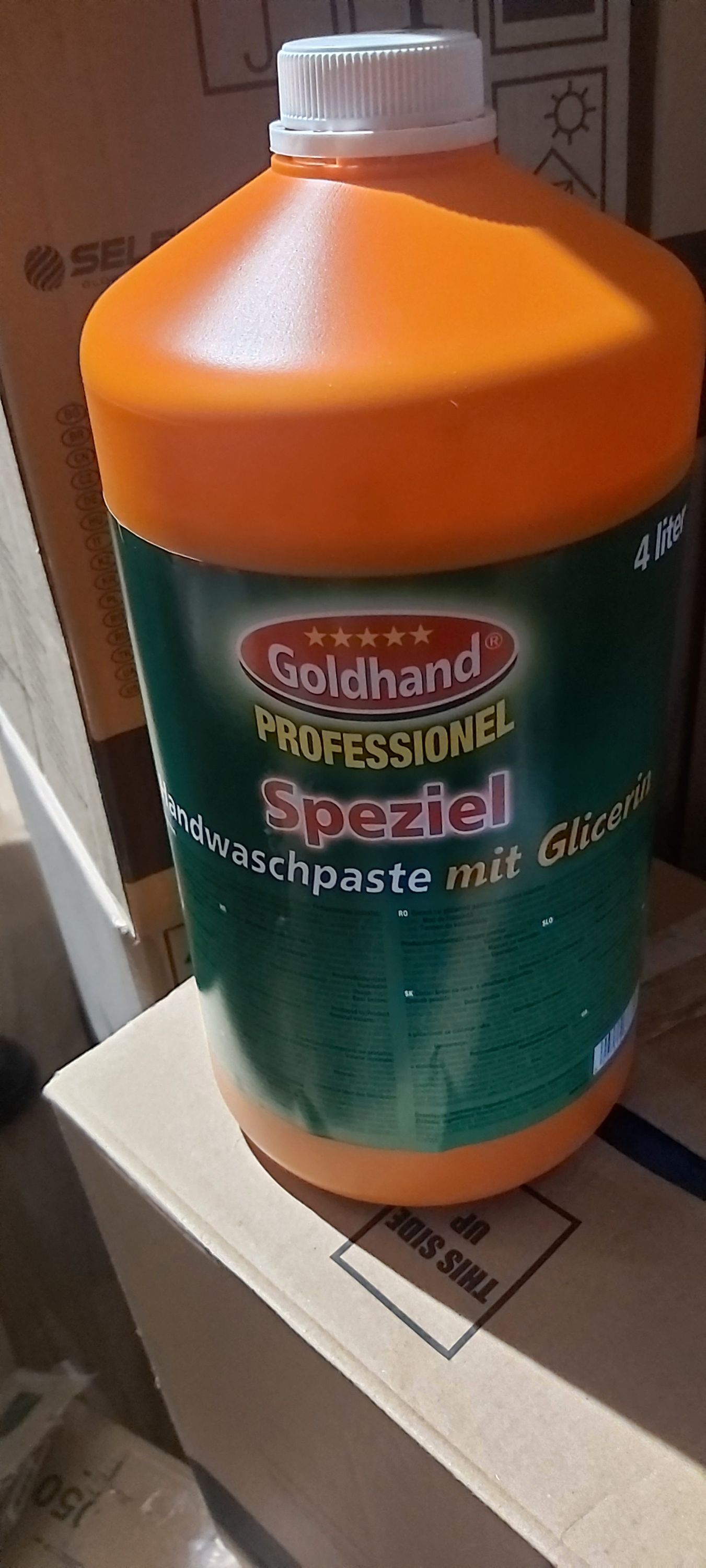 Goldhand Glicerines Kéztísztitó paszta narancsos 4 literes termék fő termékképe