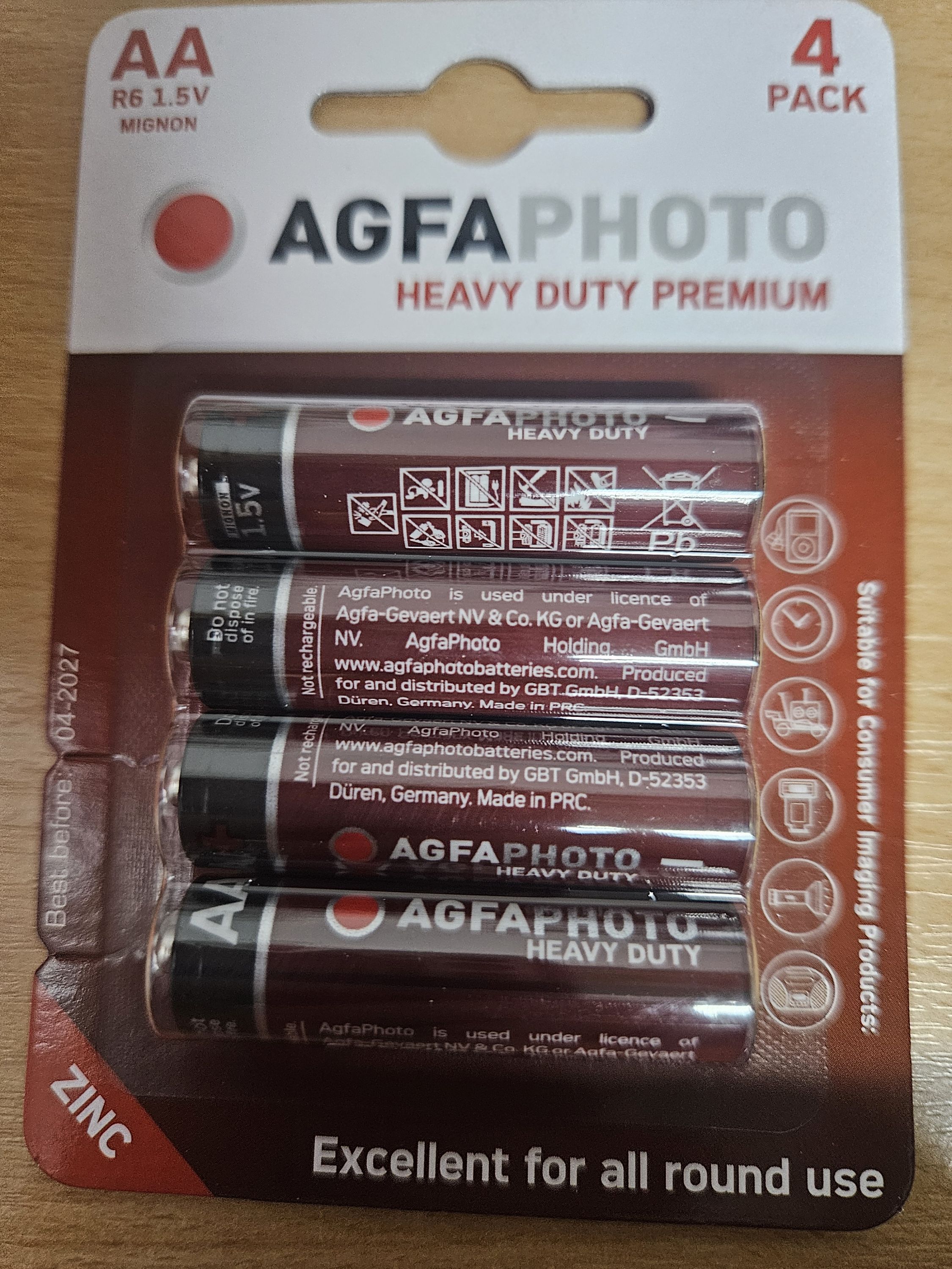 AgfaPhoto Heavy Duty Féltartós Ceruza Elem AA SHRINK 4db / csomag termék fő termékképe
