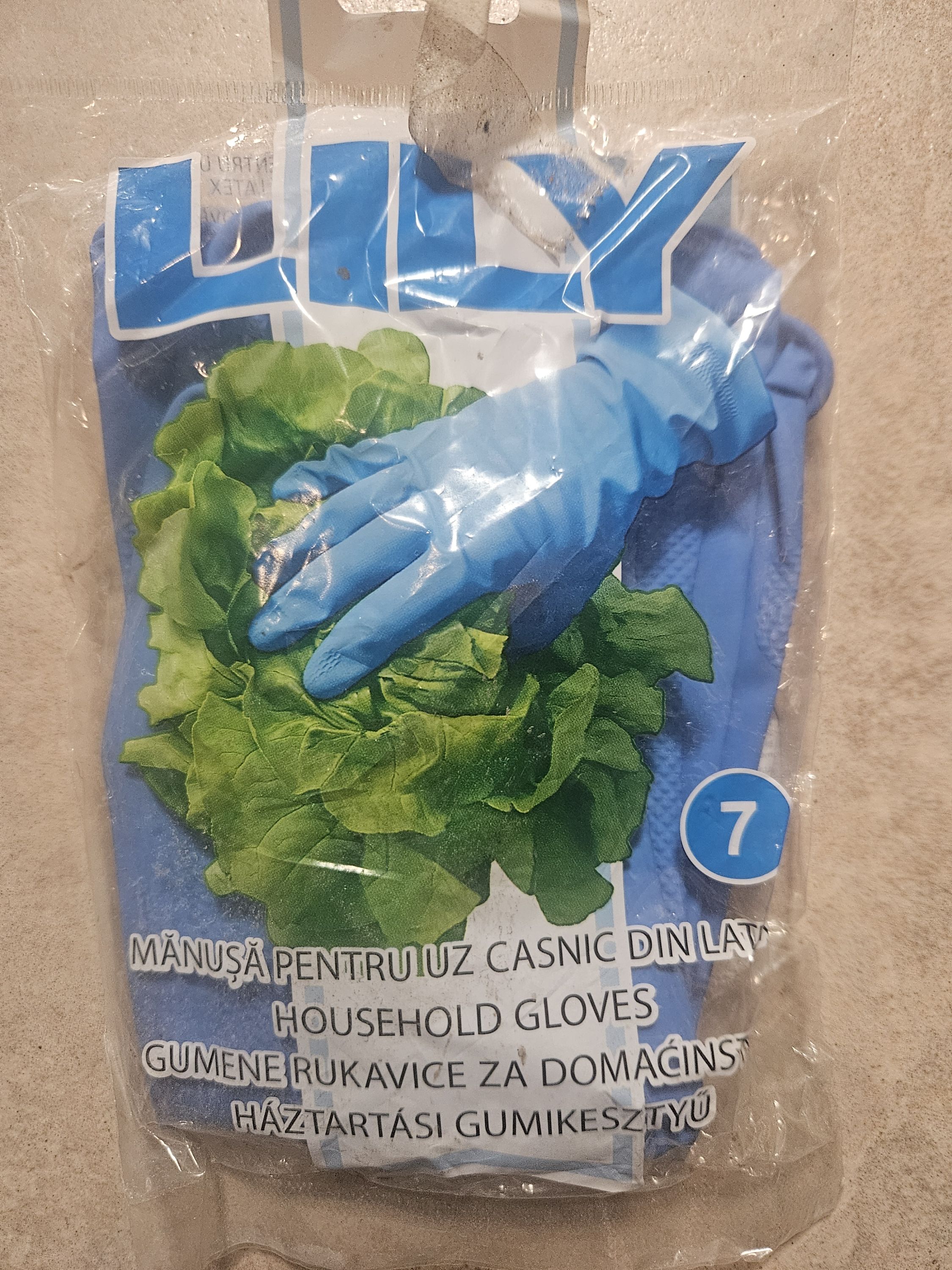 Gumikesztyű háztartási kék T7 termék fő termékképe