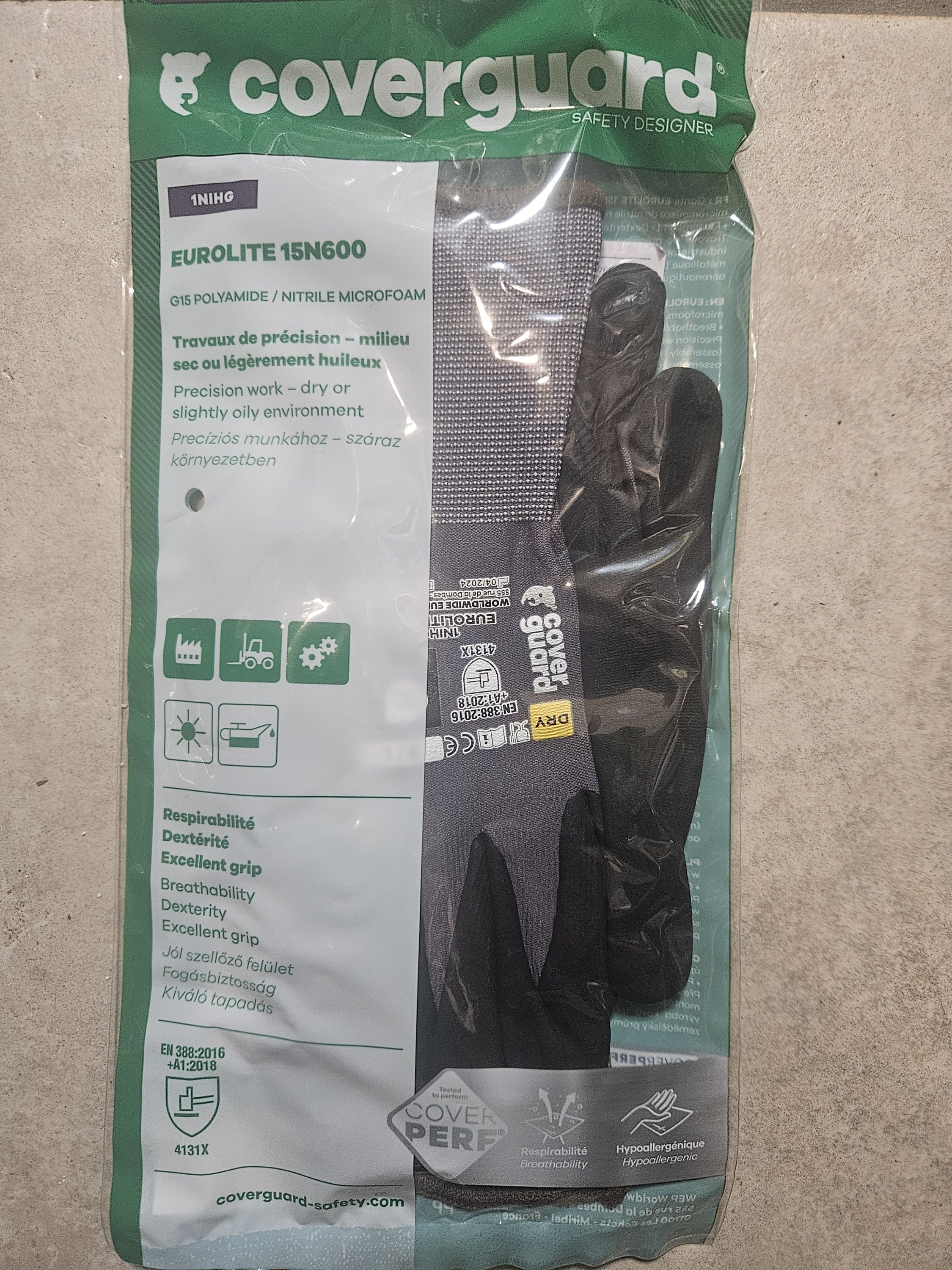 COVERGUARD Védőkesztyű 1NIHG08 termék fő termékképe