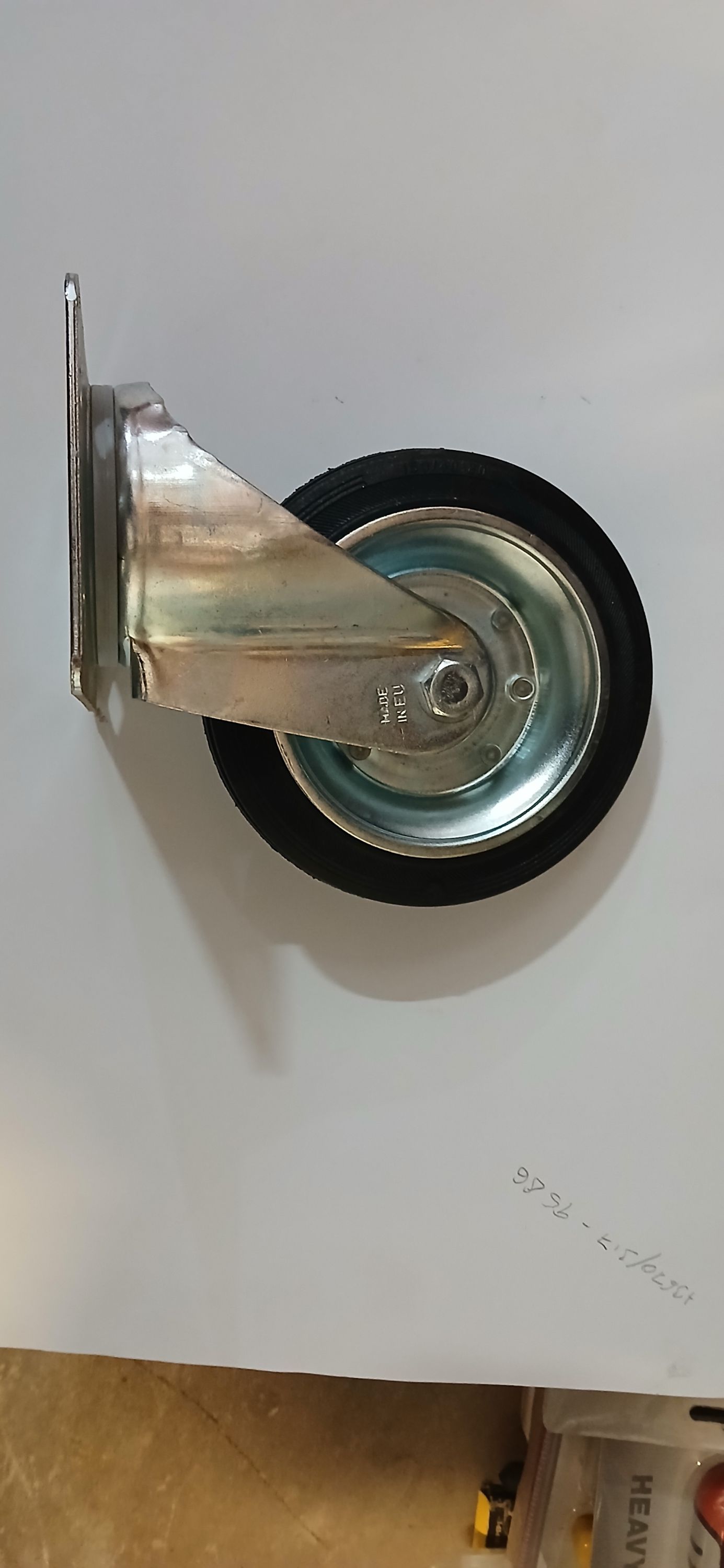 Cebora Forgó villás  kerék 125 mm siklócsapágyas  Fekete gumis termék fő termékképe