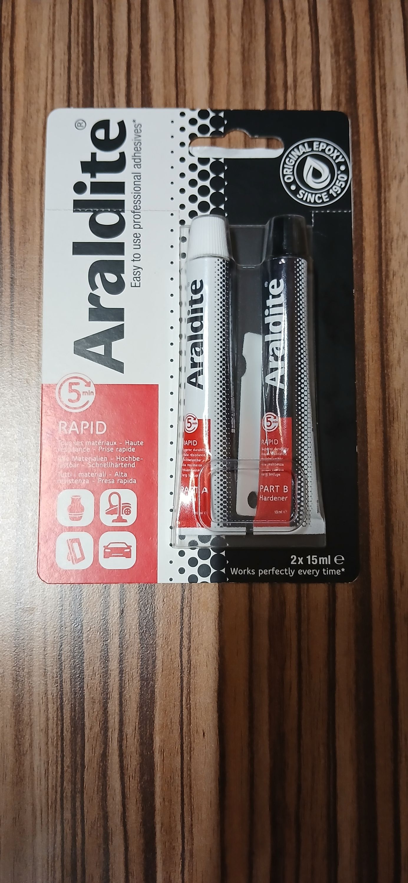 Araldite Kétkomponensű Epoxy ragasztó 2x15 ml Gyors termék fő termékképe