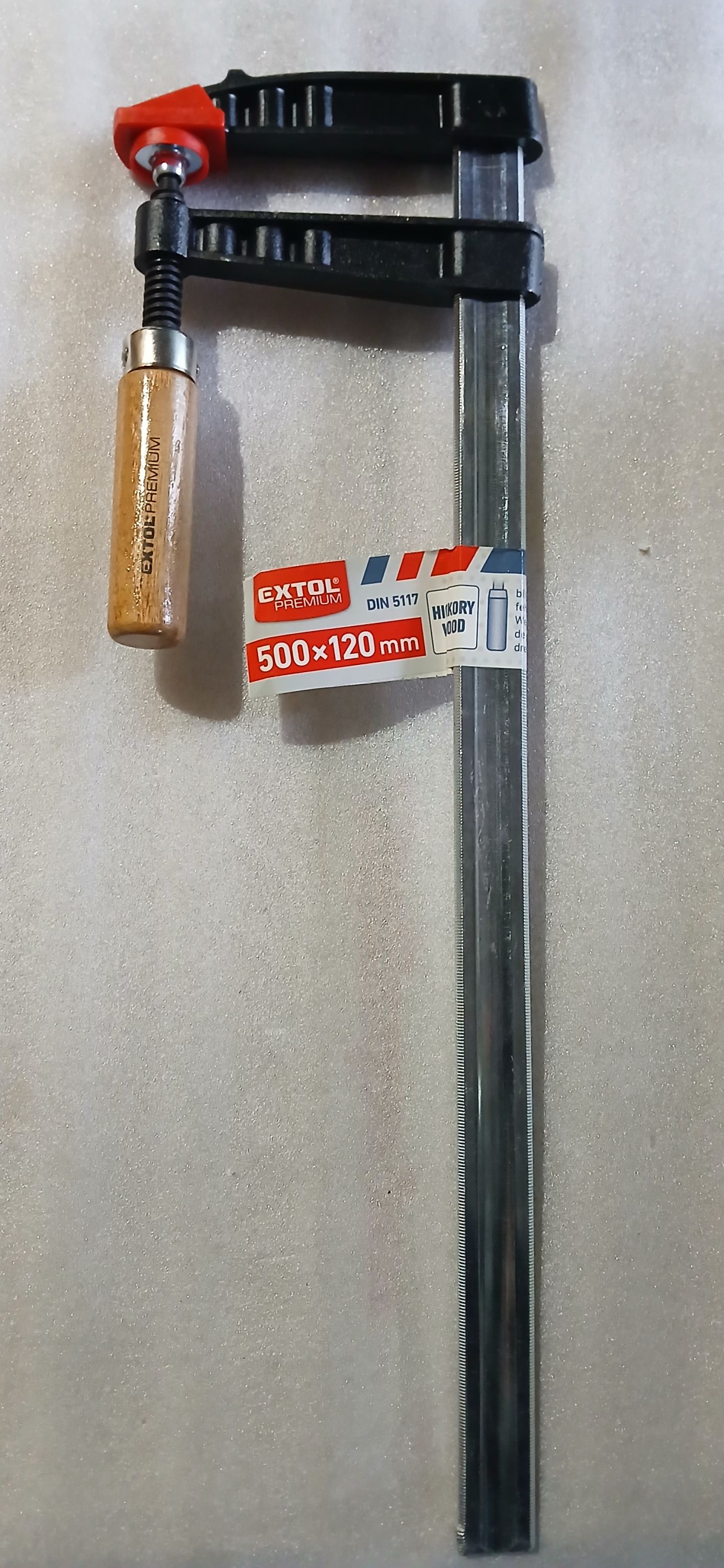 Extol asztalos szorító, cseh fa markolattal 500×120mm termék fő termékképe