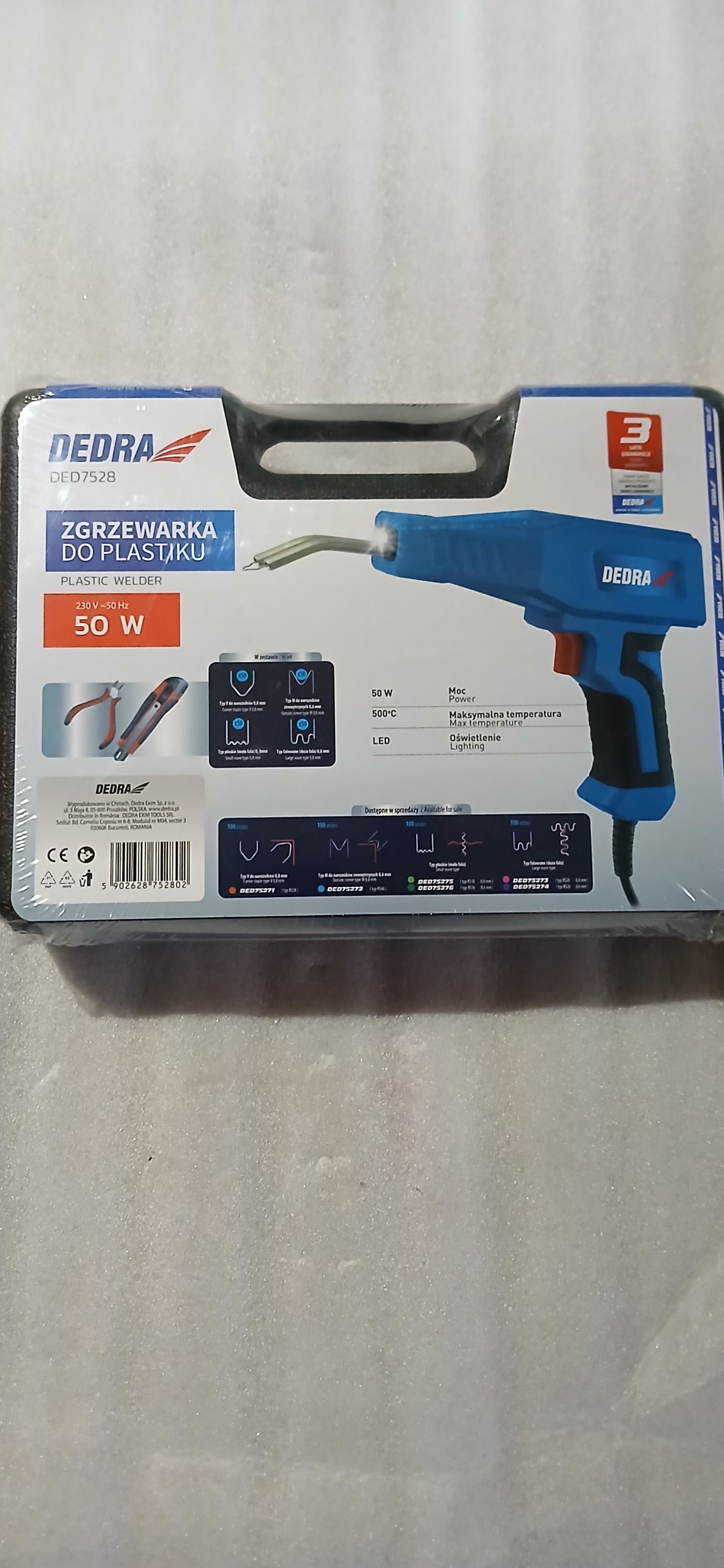 DEDRA Műanyag forrasztó 50W készlet, 500fok termék fő termékképe