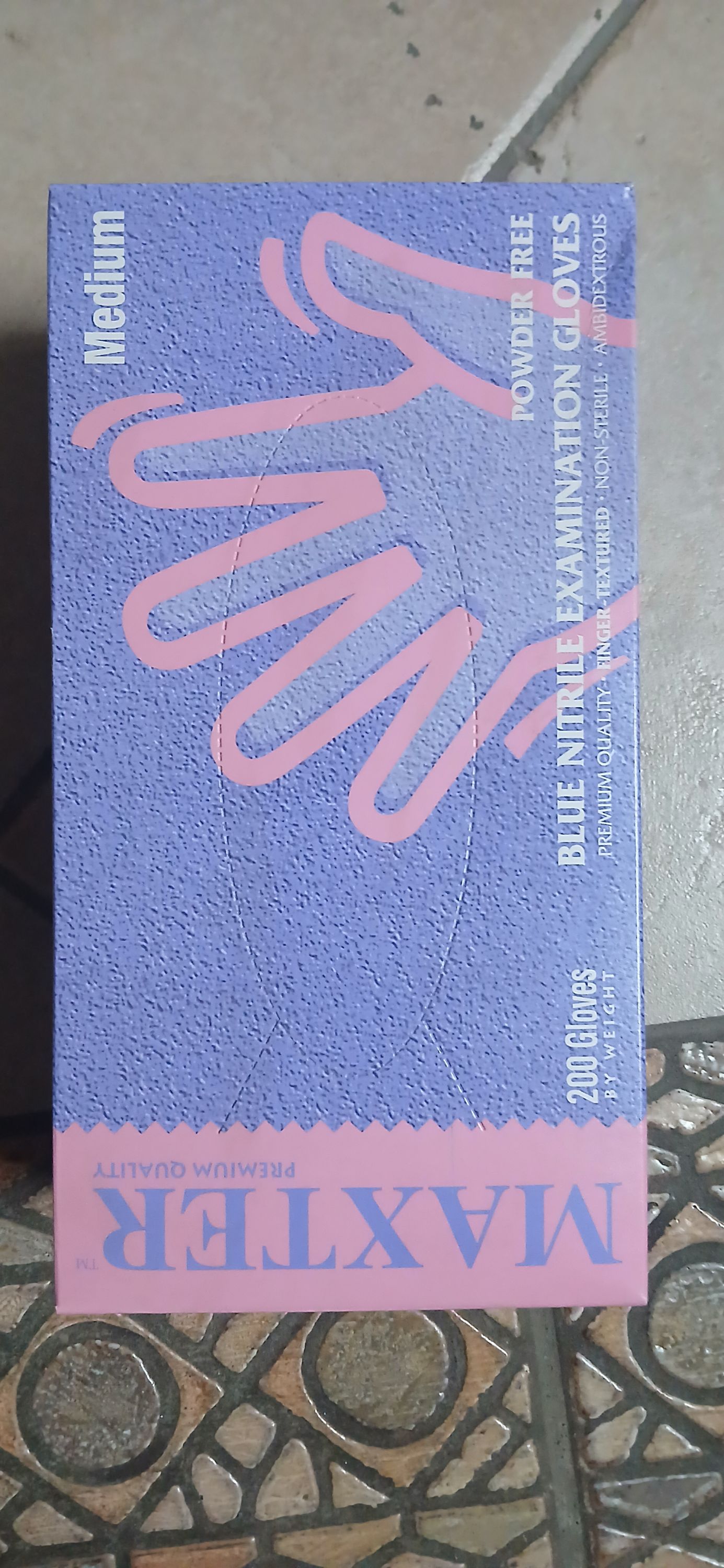 Maxter Nitril kesztyű kék 200db/doboz M-es termék fő termékképe