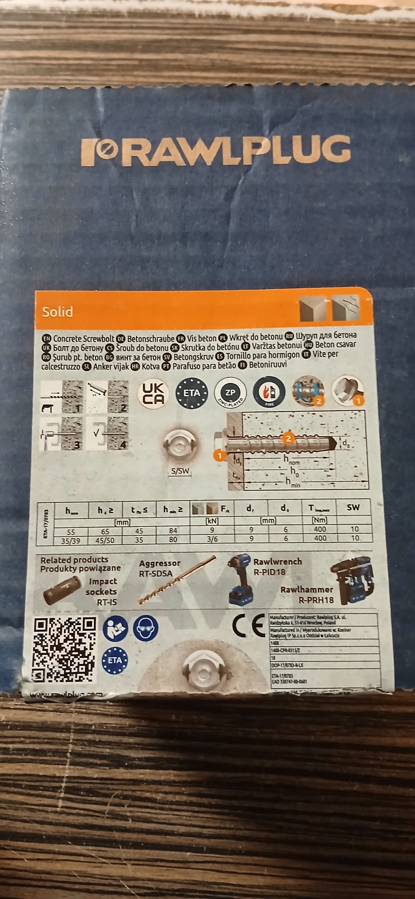 Rawlplug betoncsavar hatlapfejű 5/6,2x 50 mm termék fő termékképe