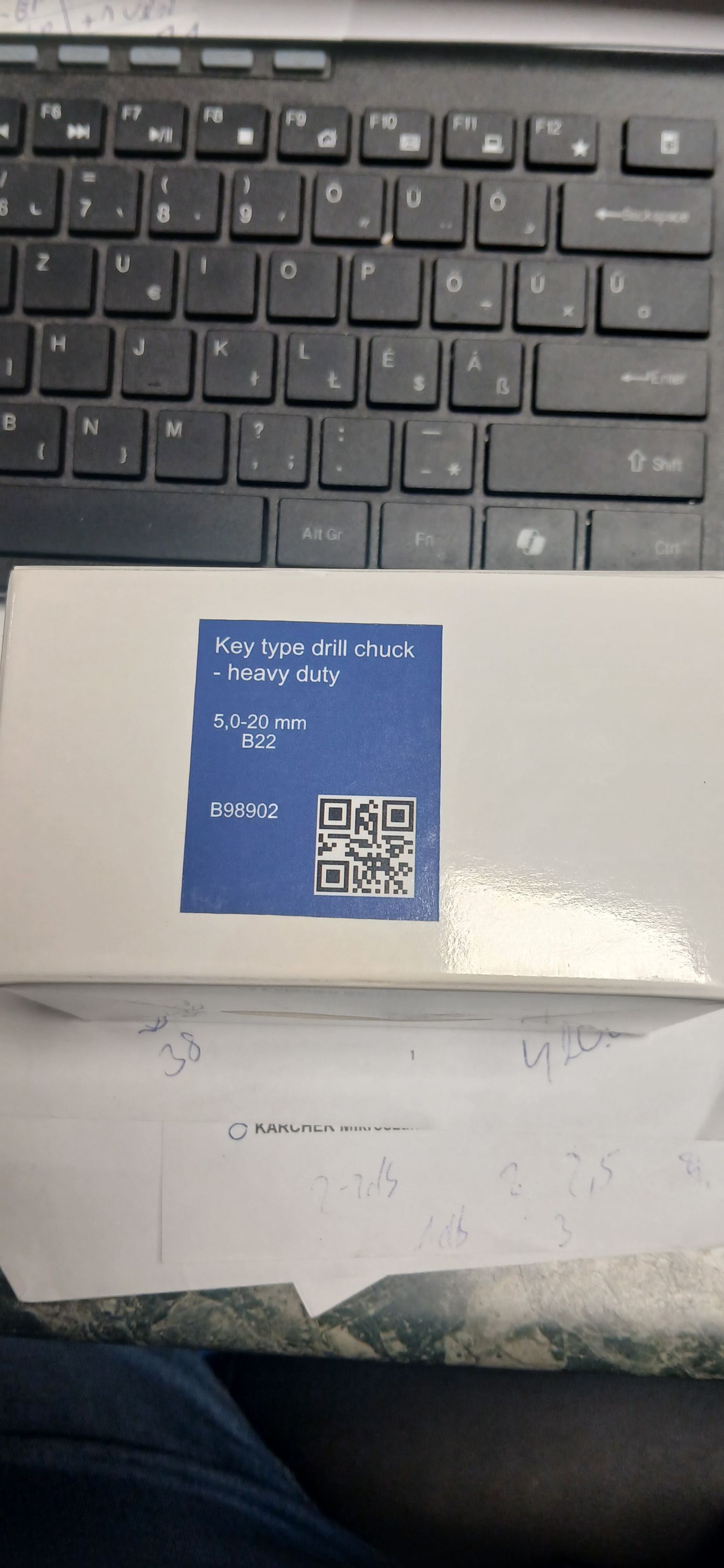 Fúrótokmány kulcsos nehéz kivitel 5-20 mm B22 termék fő termékképe