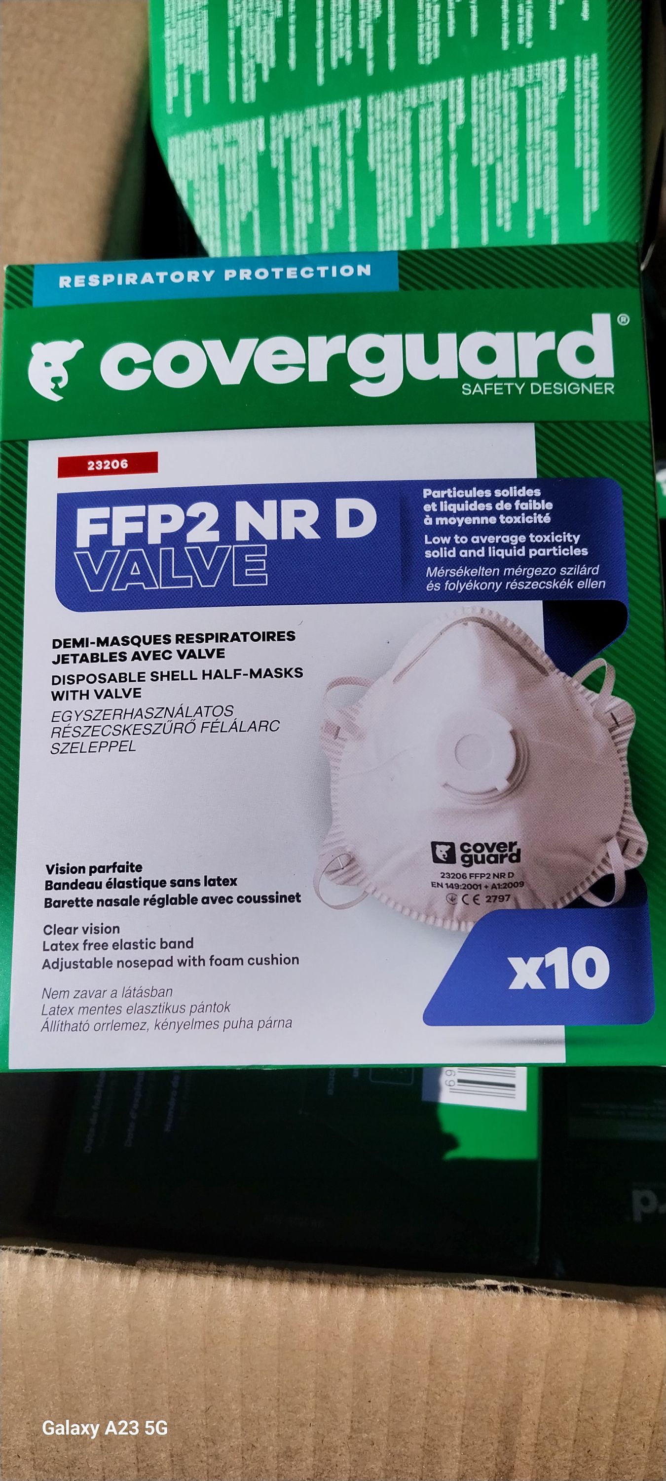 COVERGUARD Szájmaszk FFP2 szelepes termék fő termékképe