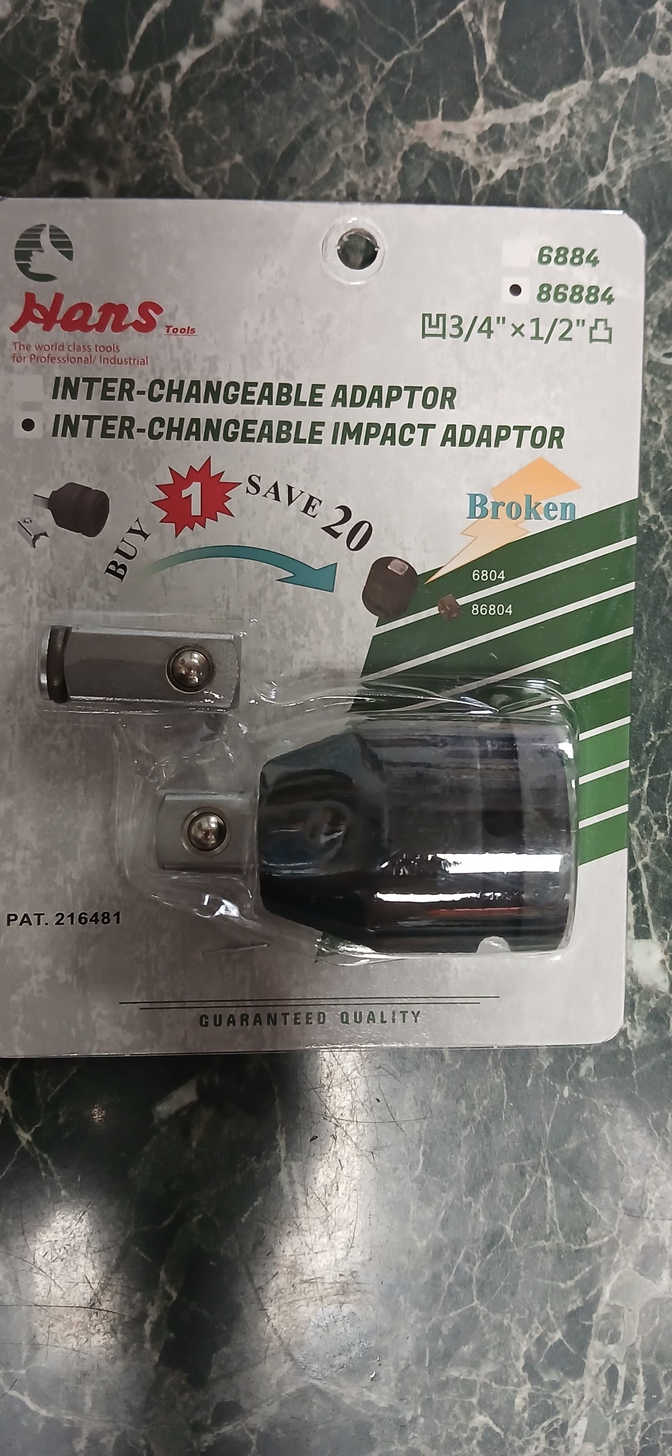 Hans 3/4"-1/2"-ra átalakító klt. 1+2r. termék fő termékképe