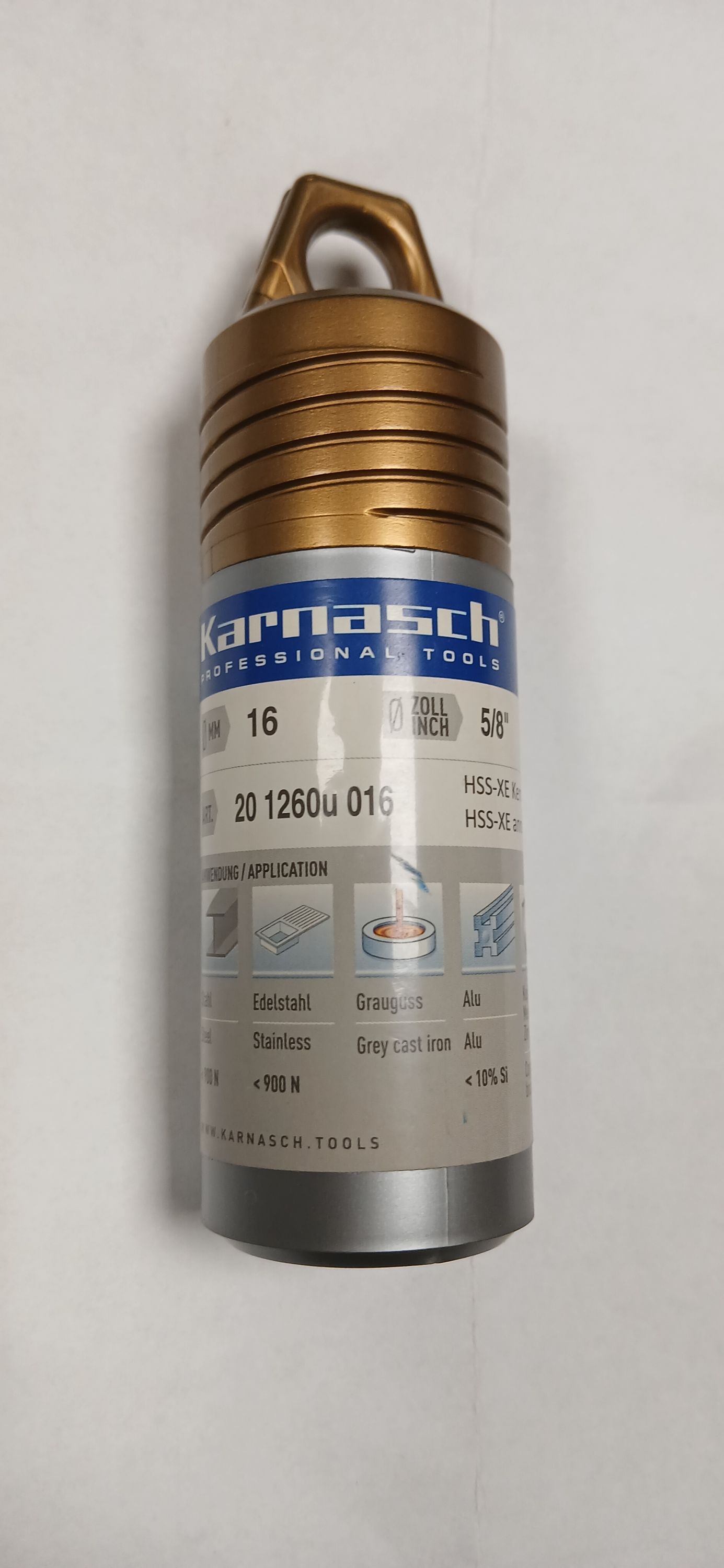 KARNASCH Koronafűró Weldon 19 GOLD-LINE 30d=16mm termék fő termékképe