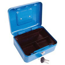 EXTOL Pénzkazetta, 2db kulccsal, változó színekben, festett acél ; 200×160×90/0,8mm termék fő termékképe