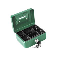 EXTOL Pénzkazetta, 2db kulccsal, változó színekben, festett acél ; 125×95×55/0,8mm termék fő termékképe