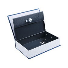 EXTOL Pénzkazetta, könyv típusú, 2db kulccsal, változó színekben, festett acél, műanyag/papír borítás ; 265×205×65mm termék fő termékképe