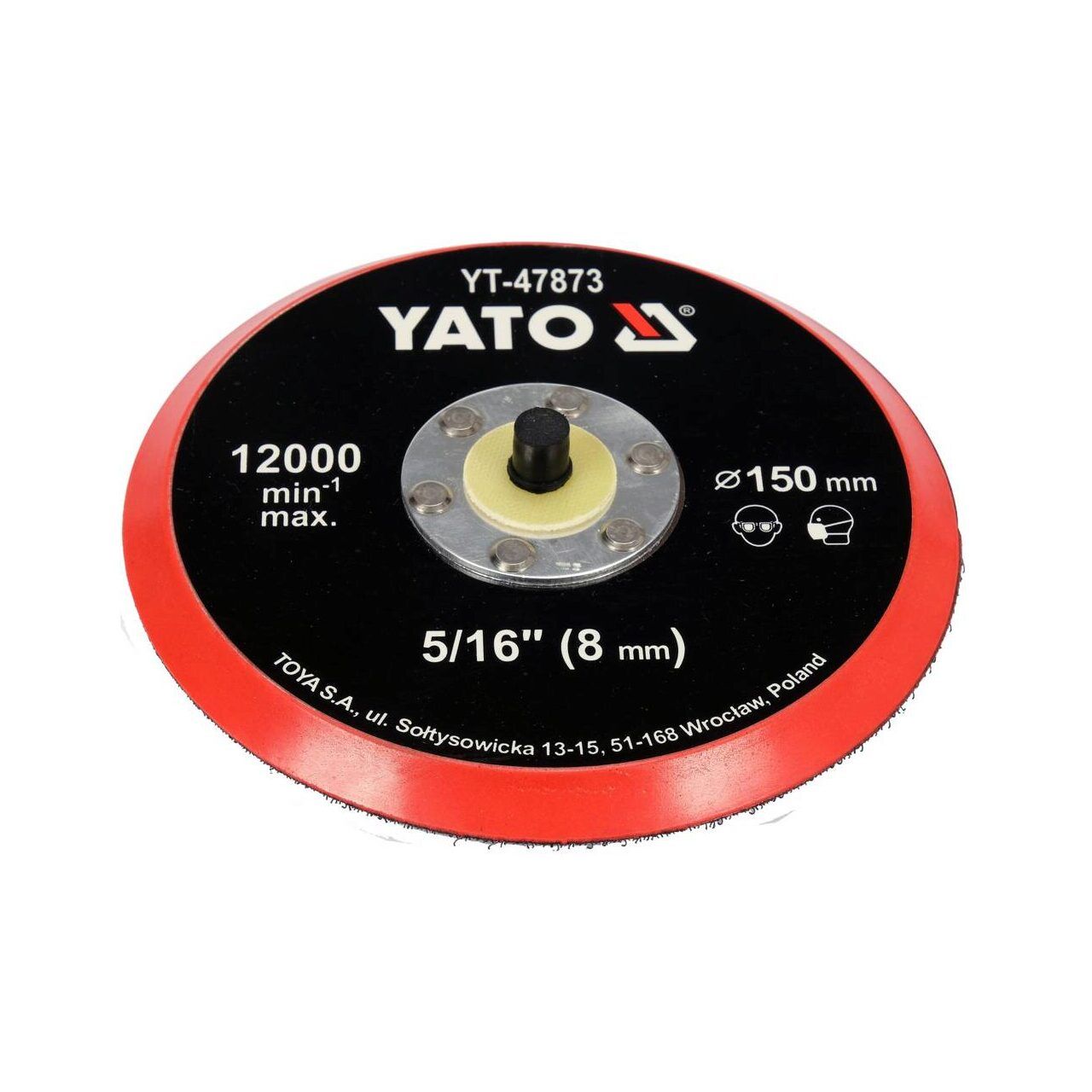 YATO Tépőzáras gumitányér 150 mm 5/16" termék fő termékképe