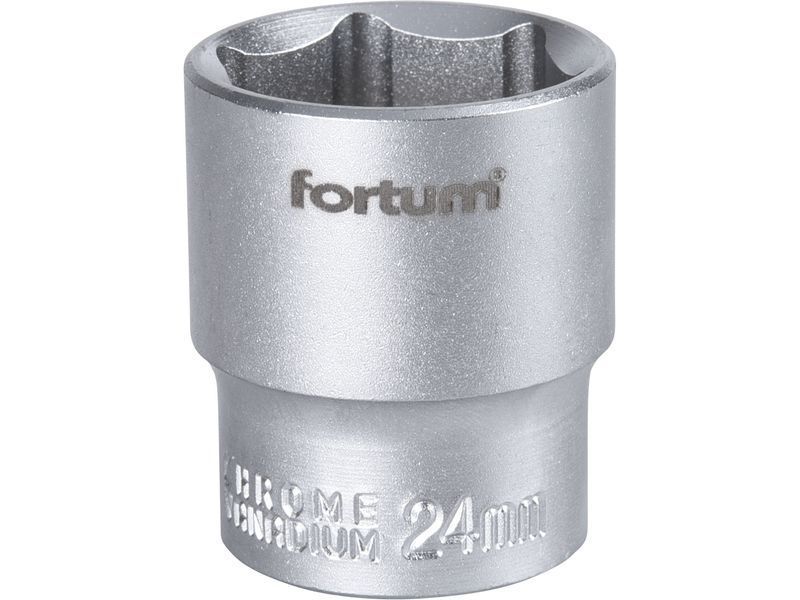 Fortum dugófej, 1/2", 24mm, 61CrV5, mattkróm, 38mm hosszú FORTUM termék fő termékképe