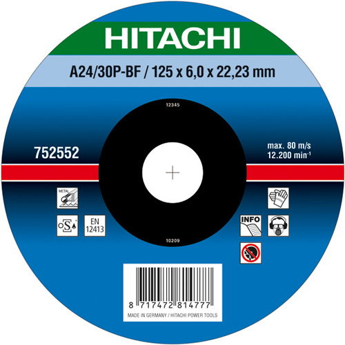 HIKOKI #csiszolót. fém 115x6  /4100231 termék fő termékképe