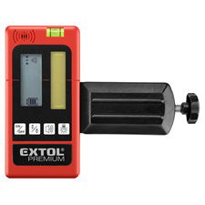EXTOL Lézeres vevő/detektor/jelfogó vízszintezőhöz, PIROS és ZÖLD, 50m termék fő termékképe