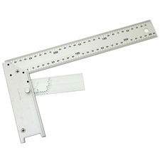 Asztalos derékszög, alumínium ; állítás:0-90fok 400mm termék fő termékképe