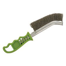 EXTOL Drótkefe hajlított, műanyag nyél; rozsdamentes acél, 24cm, 30mm szálhossz termék fő termékképe