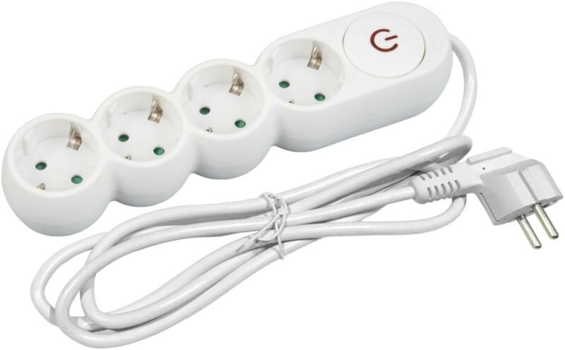 Entac D1 Elosztó 4 Foglalat Kapcsolóval 3m 3G1.5 termék fő termékképe