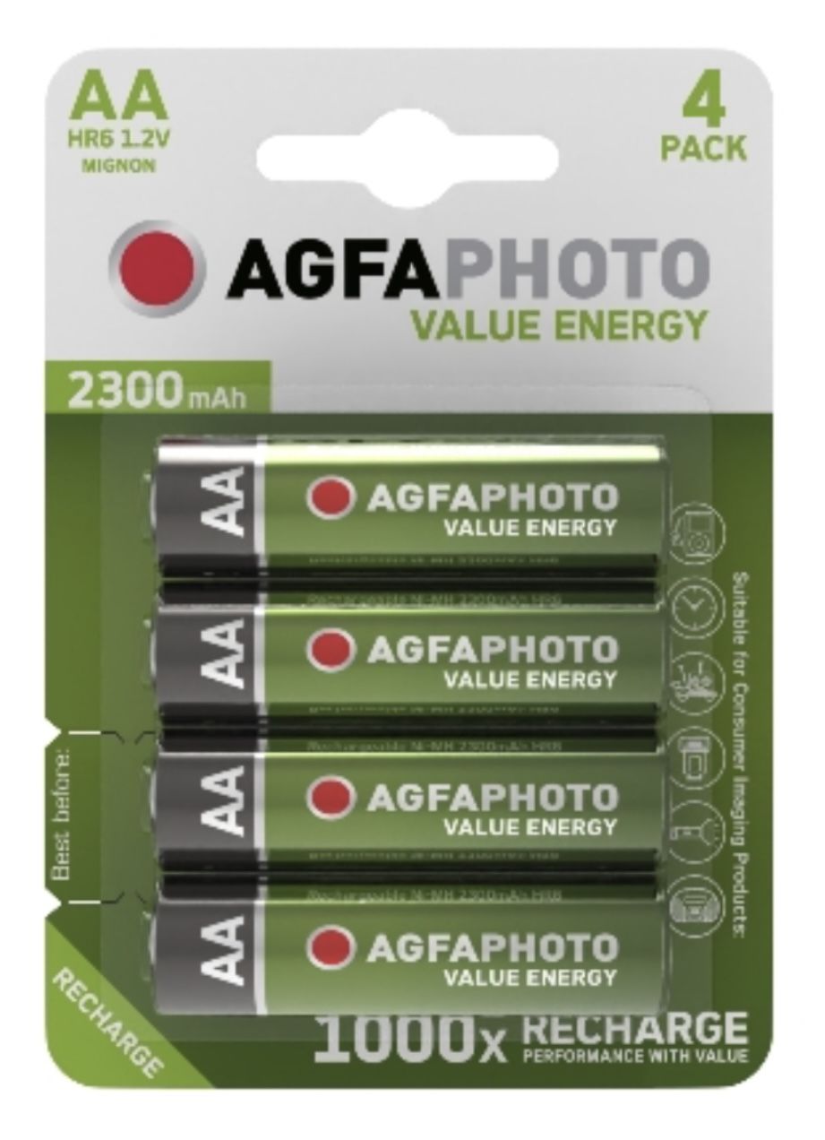 AgfaPhoto Tölthető elem, akku AA ceruza 1.2V HR6 2300 mAh, 4 db-os termék fő termékképe