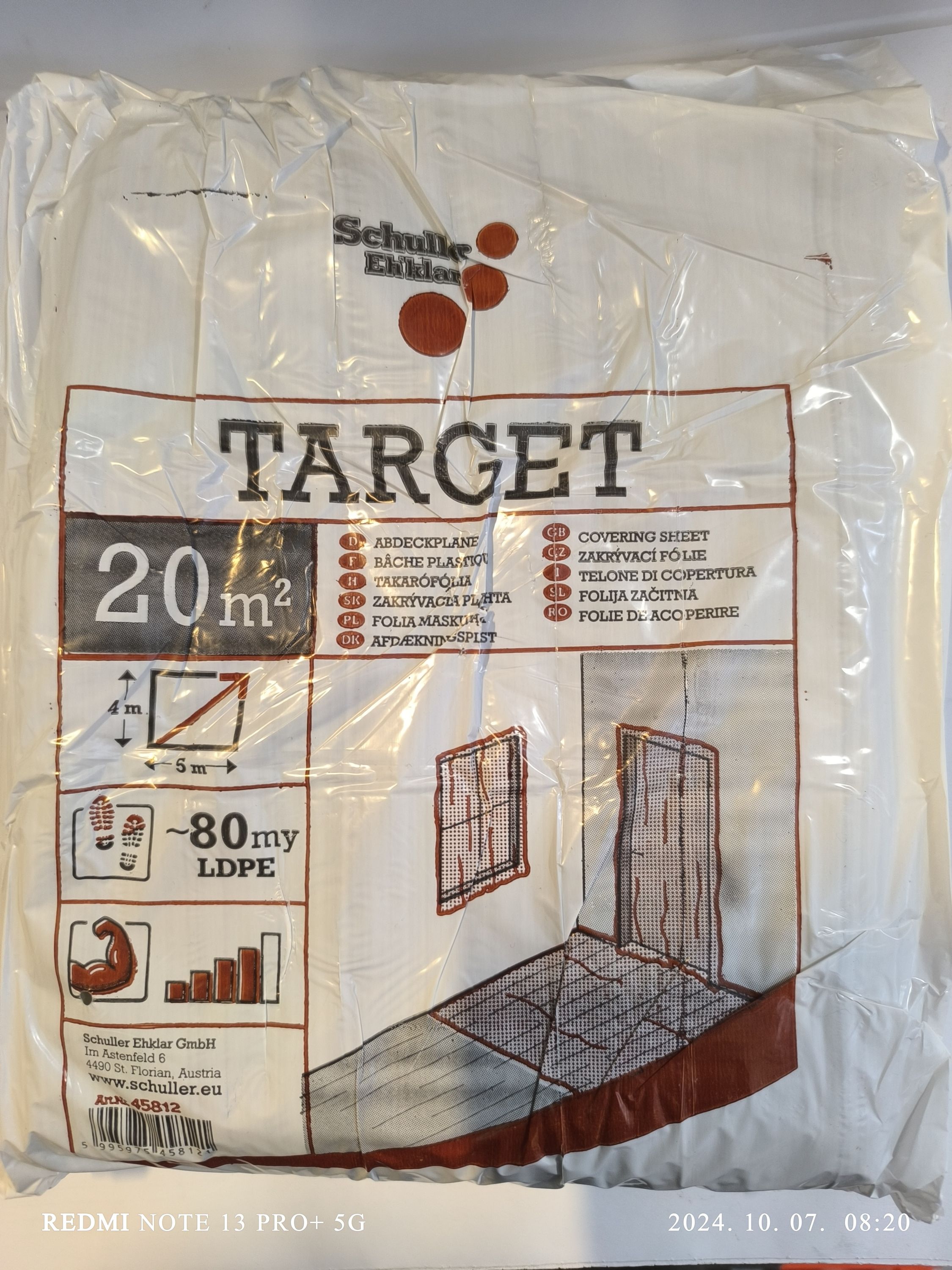 Schuller Eh'klar Takarófólia 4mx5m újrahasznosított erős termék fő termékképe