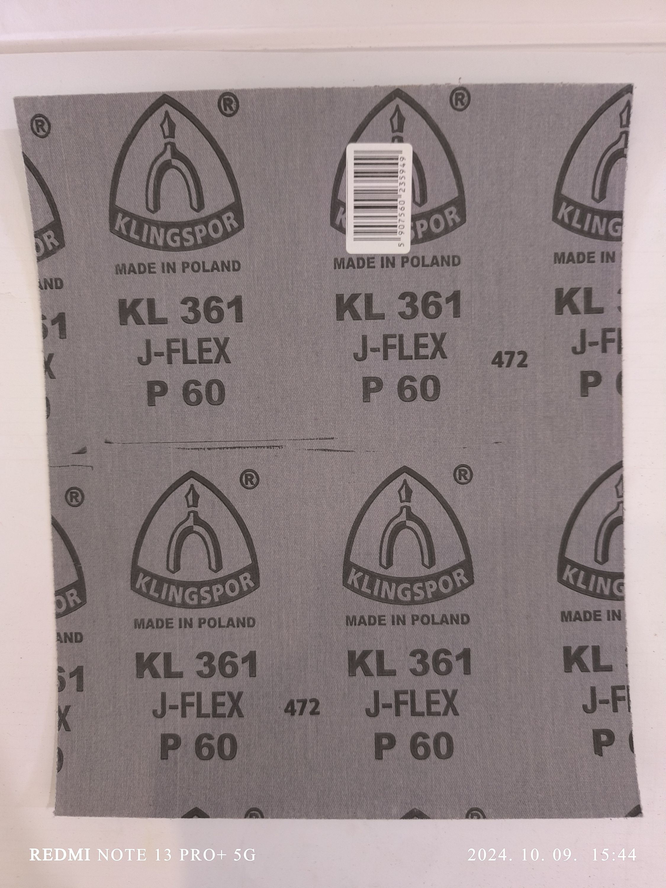 Klingspor csiszolóvászon A4 P60 230x280mm termék fő termékképe