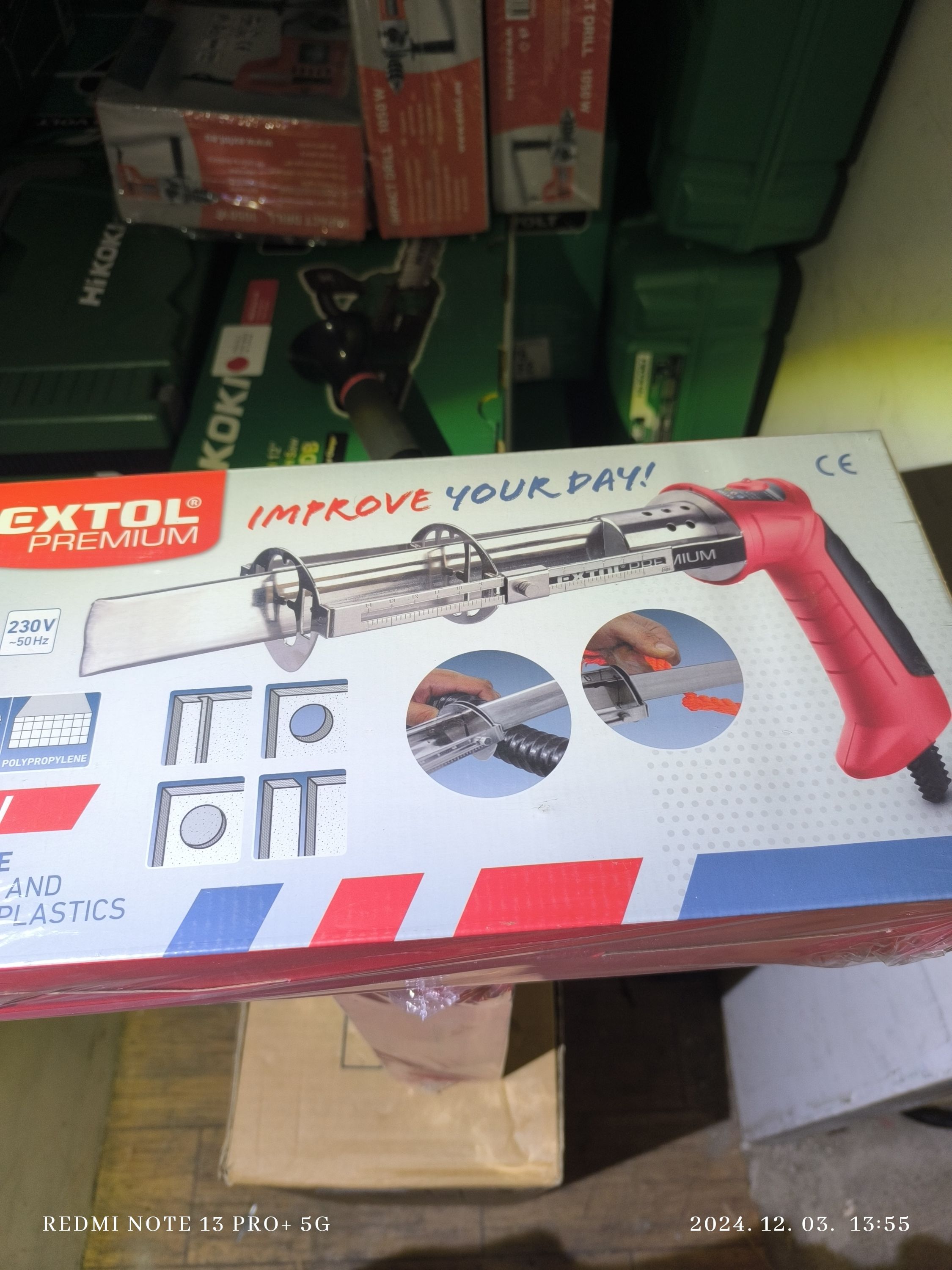 EXTOL Polisztiról vágó hőkés 150mm 220W termék fő termékképe