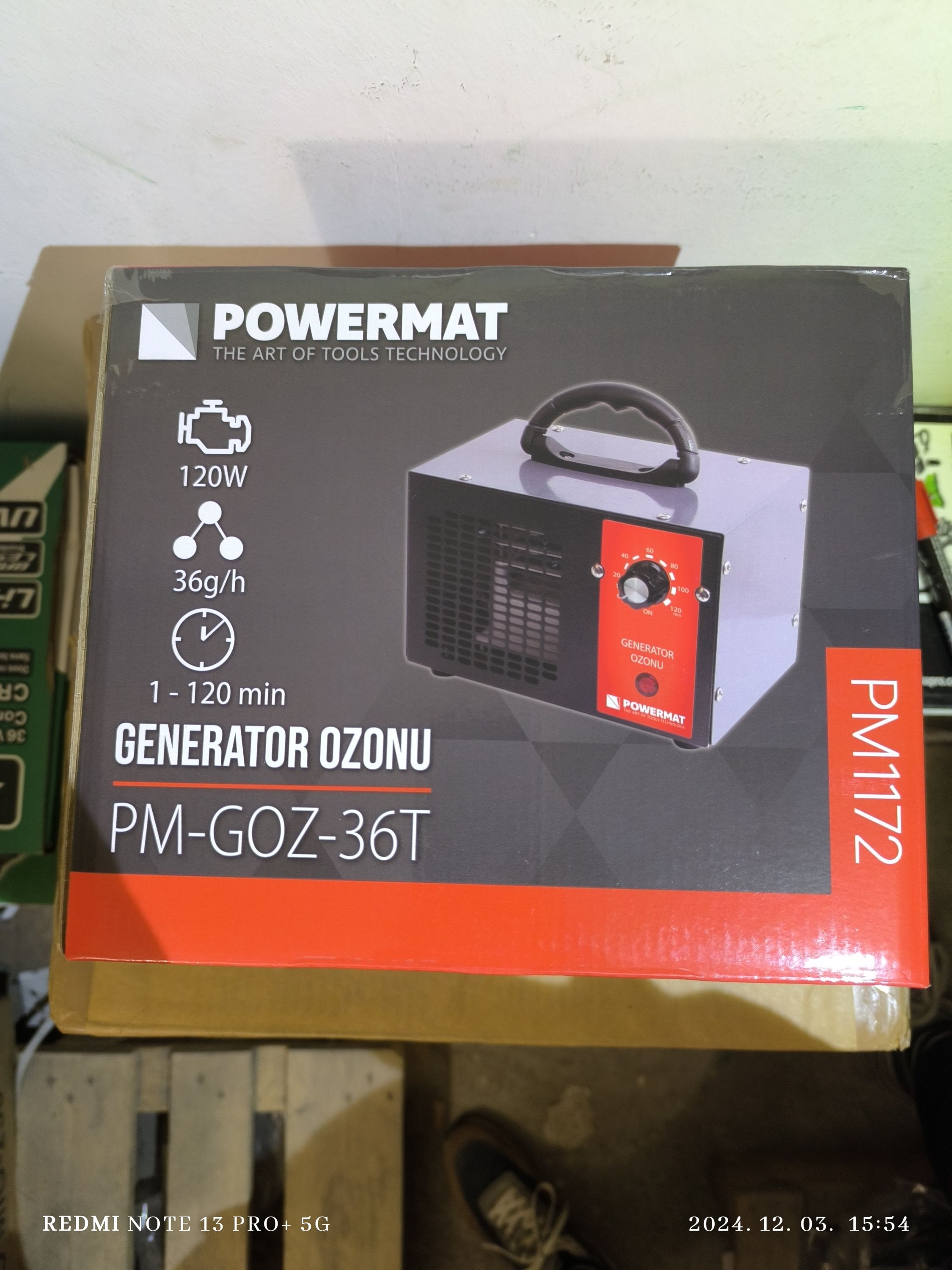 POWERMAT Ózongenerátor PM-GOZ36T termék fő termékképe