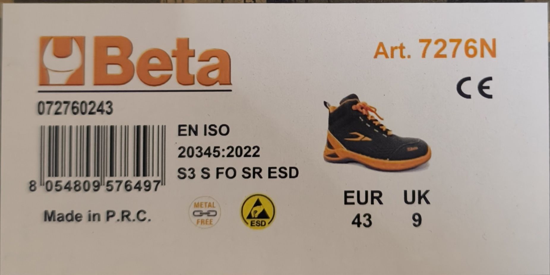 BETA FITEVOLUTION  MIKROSZÁLAS BOKACIPŐ 43 termék fő termékképe