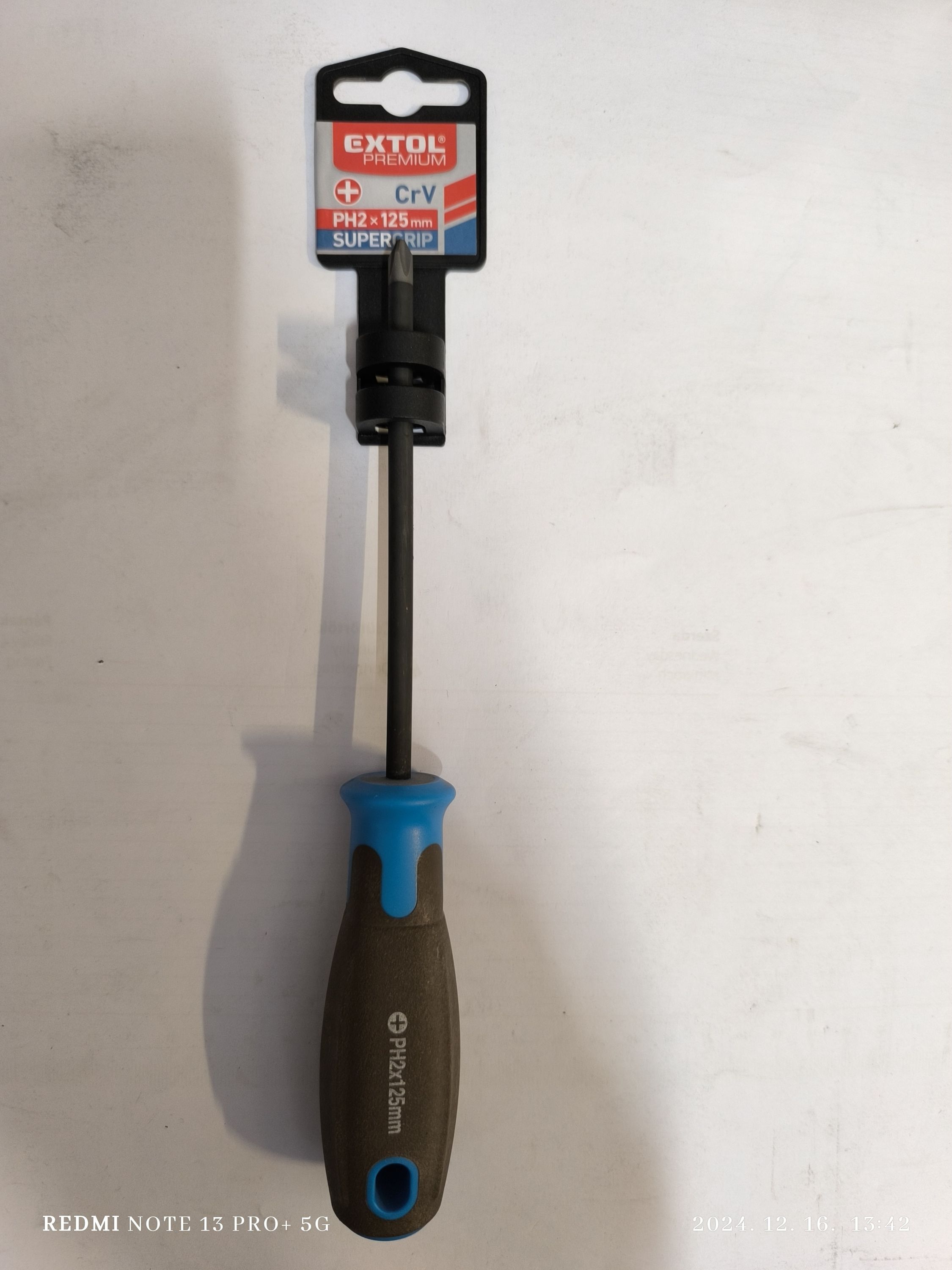 EXTOL PREMIUM Csavarhúzó PH2x125mm termék fő termékképe