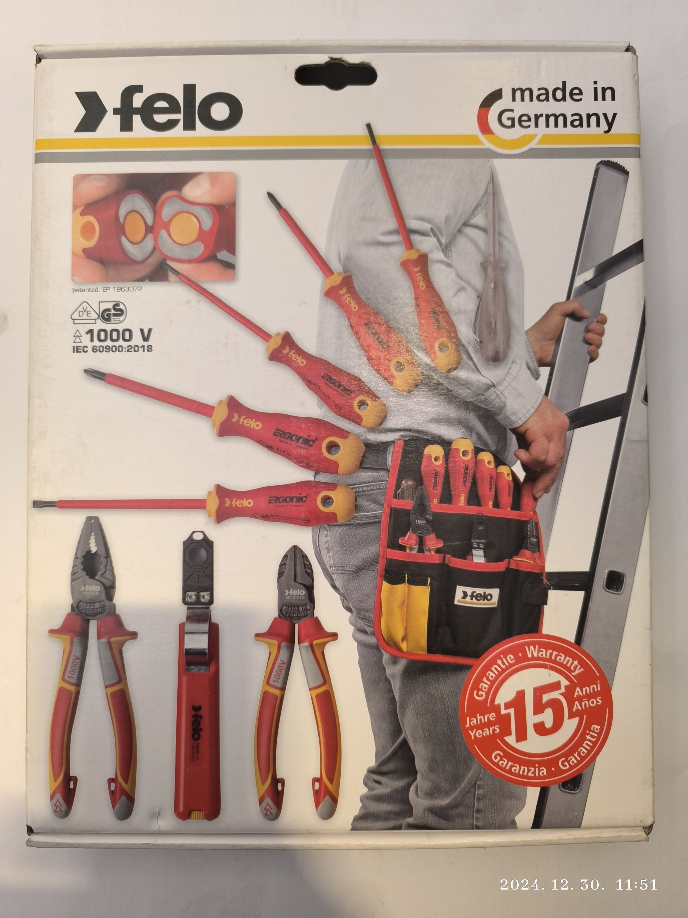 FELO  Ergonic  szigetelt szerszám készlet 9 részes + övtáska termék fő termékképe