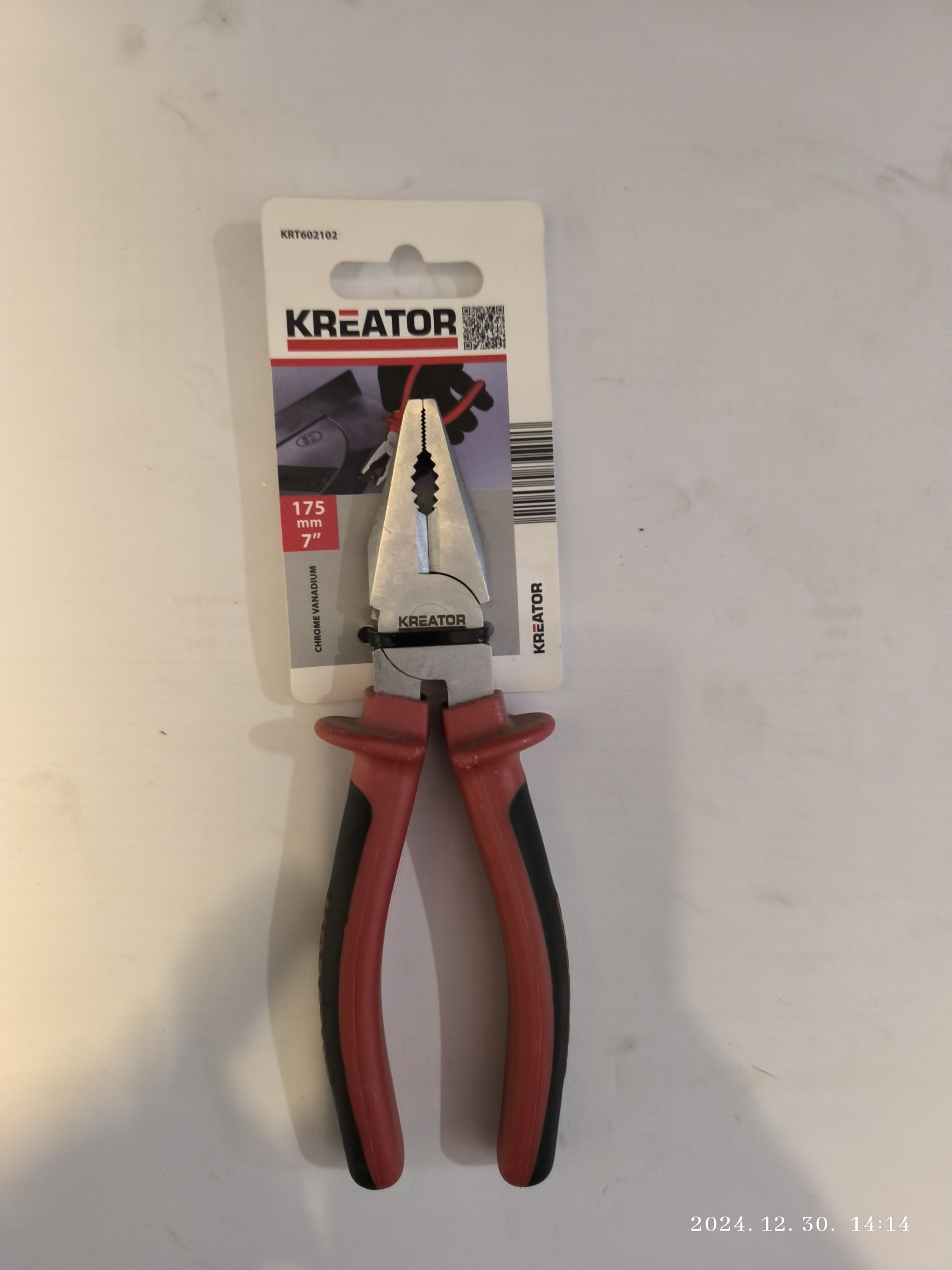 KREATOR Kombinált fogó 175mm termék fő termékképe