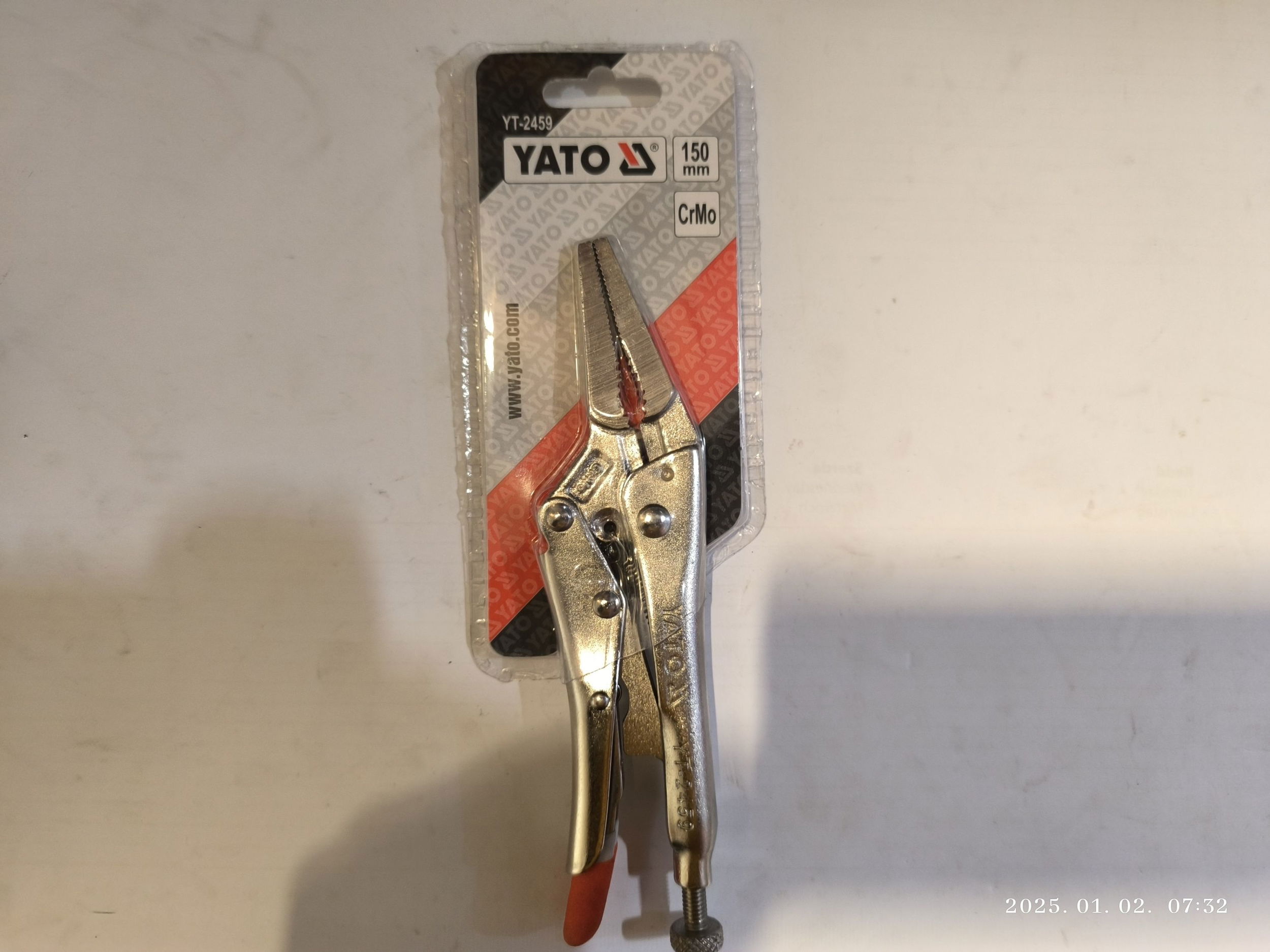 YATO Patentfogó 150mm termék fő termékképe