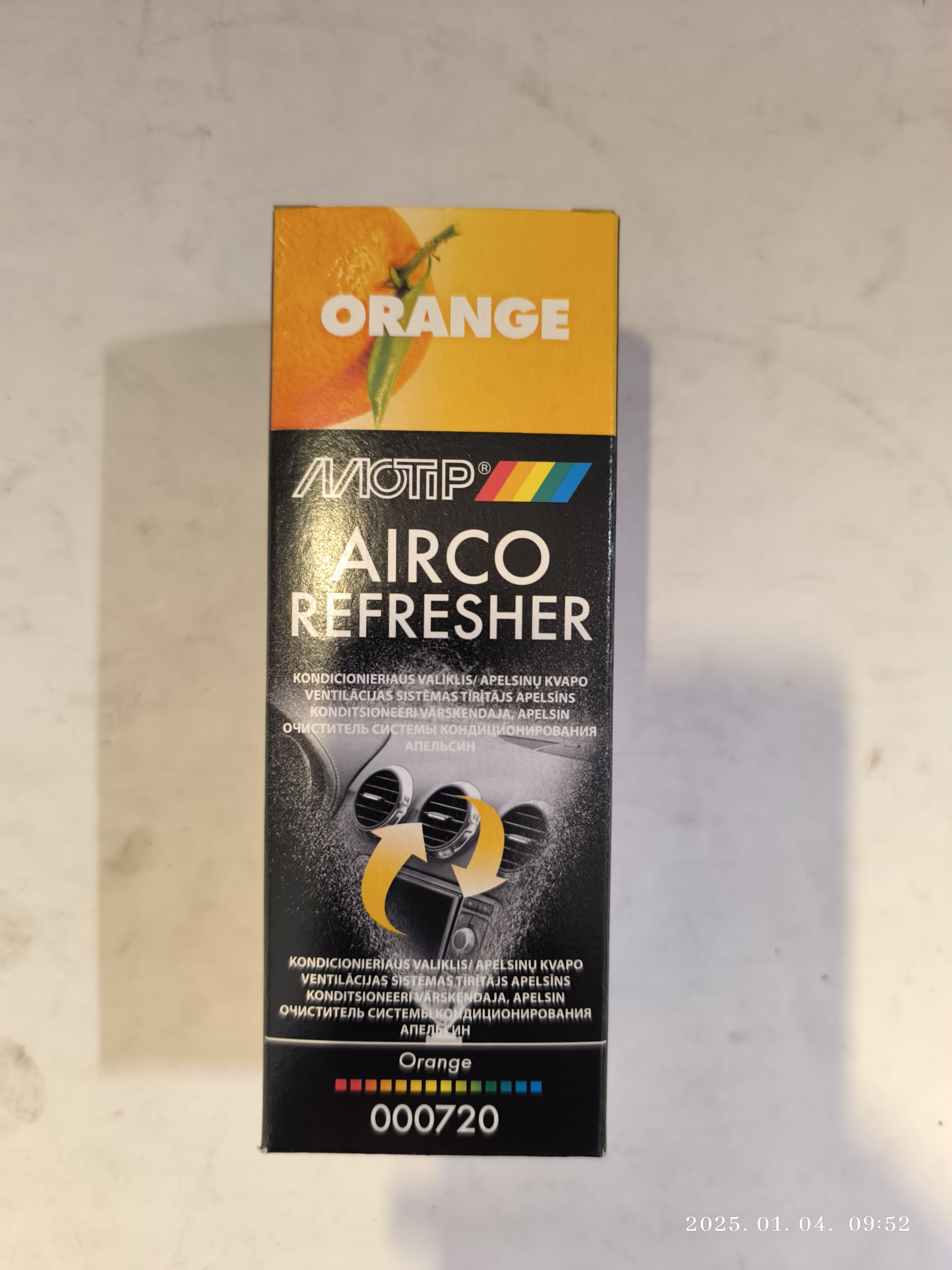 MOTIP Légkondi tisztító bomba 150ml ORANGE termék fő termékképe