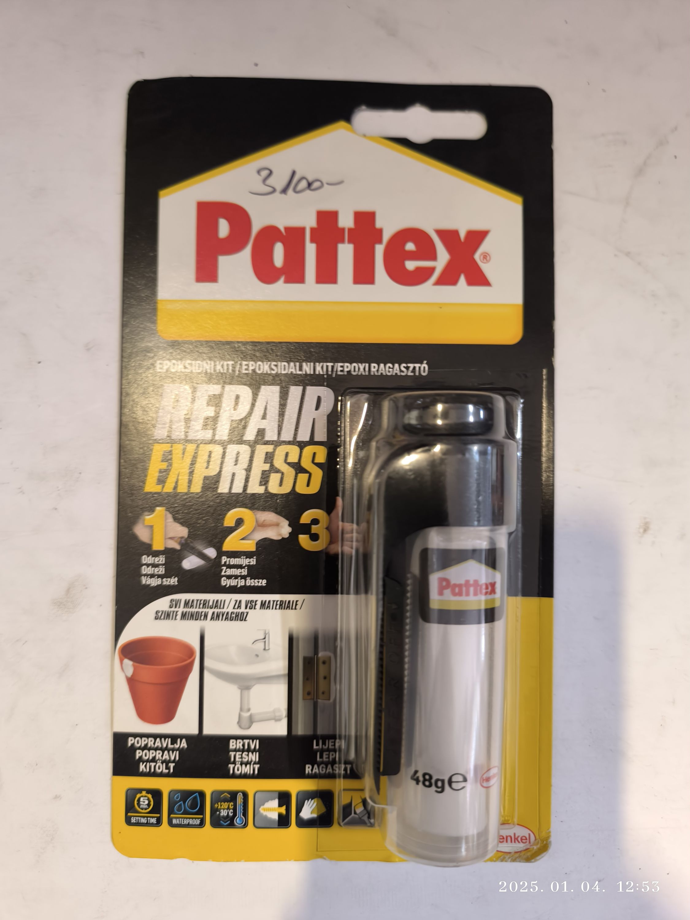 Pattex  Repair Express Epoxi Gyurma 48g termék fő termékképe