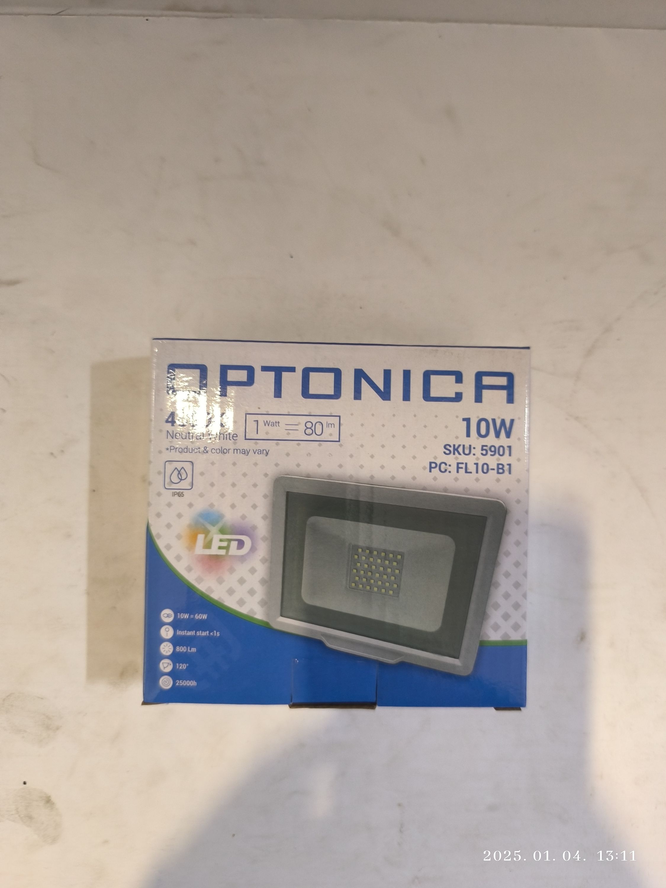 OPTONICA Led reflektor  10W 4500K termék fő termékképe